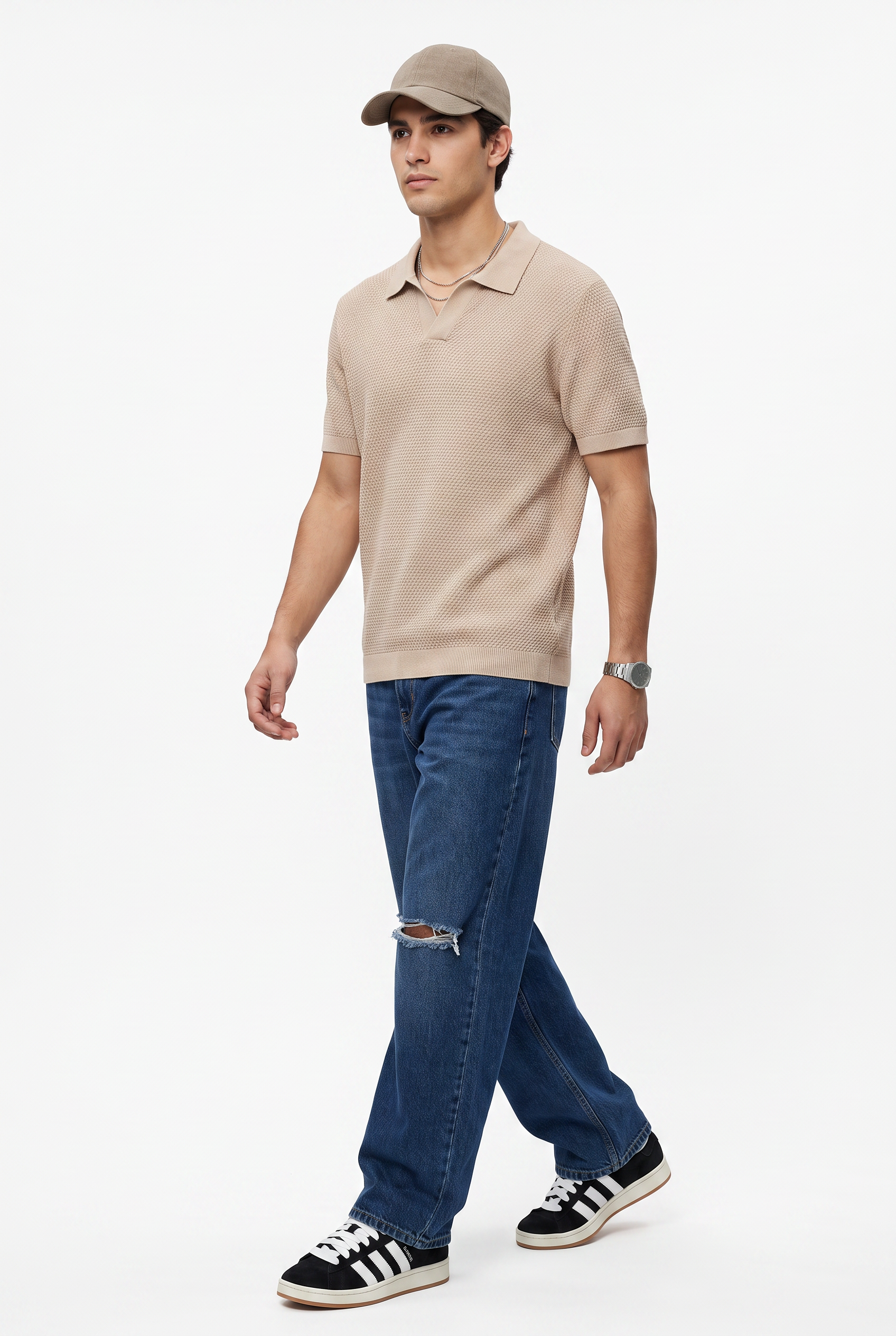 Nude Crew Neck Essential Tee