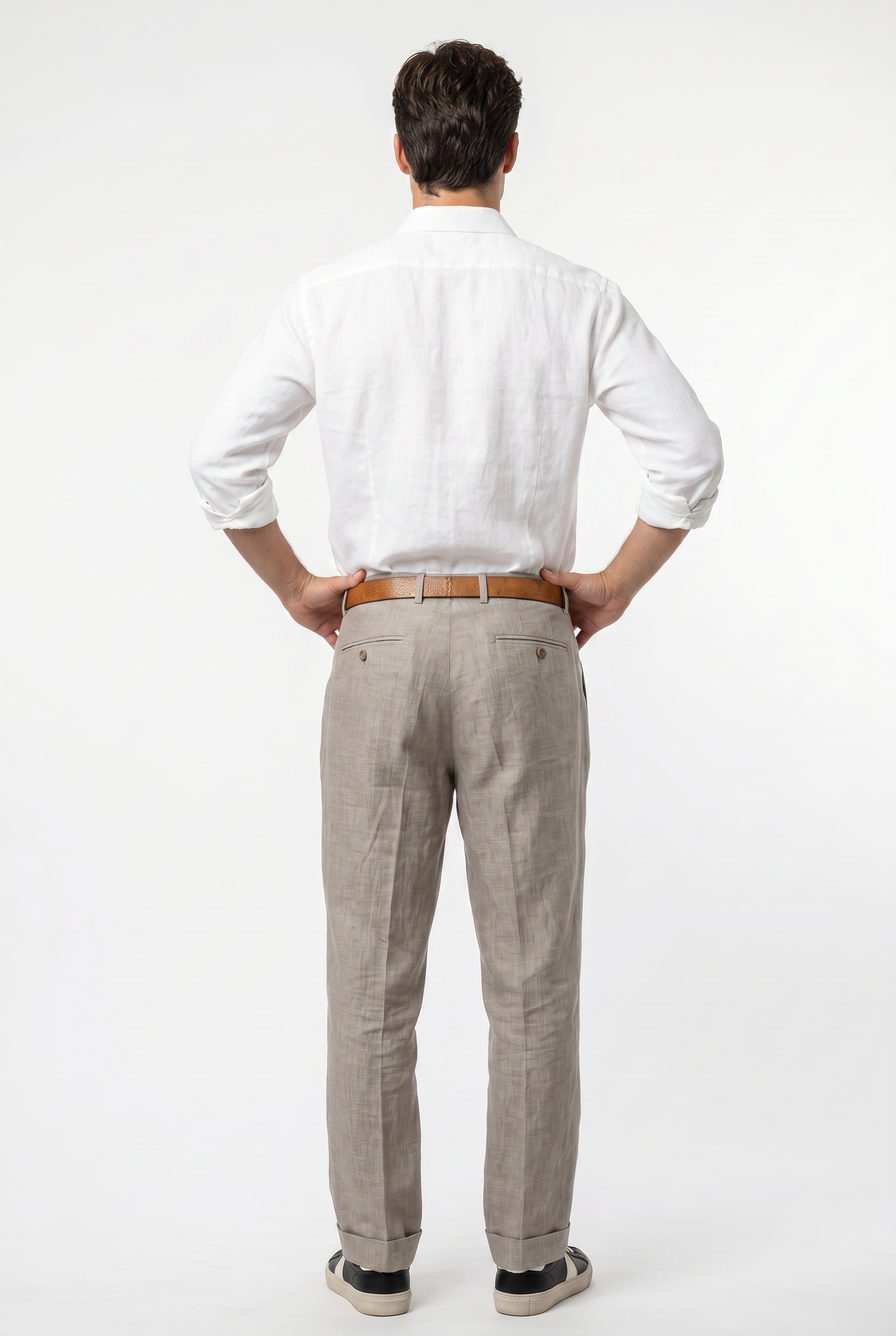 Taupe Relaxed Casual Trouser