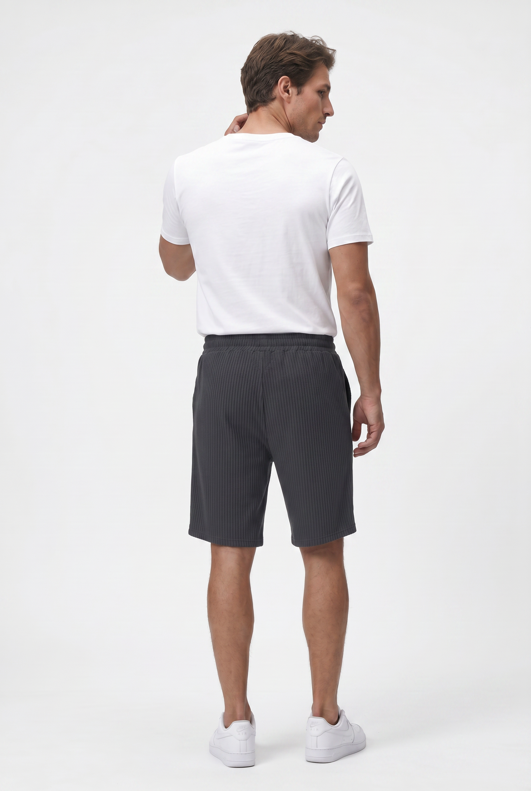 Black Relaxed Cargo Shorts