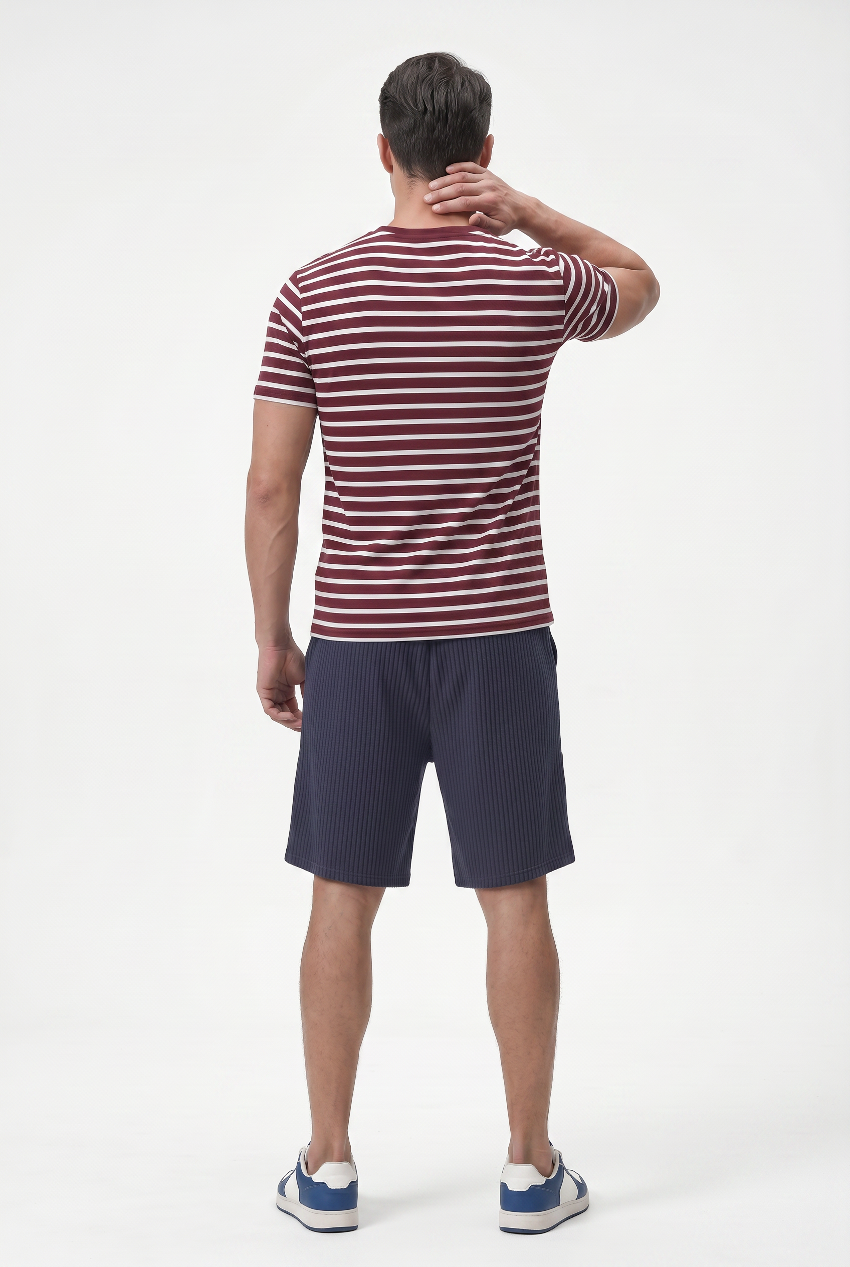Blue Relaxed Casual Shorts