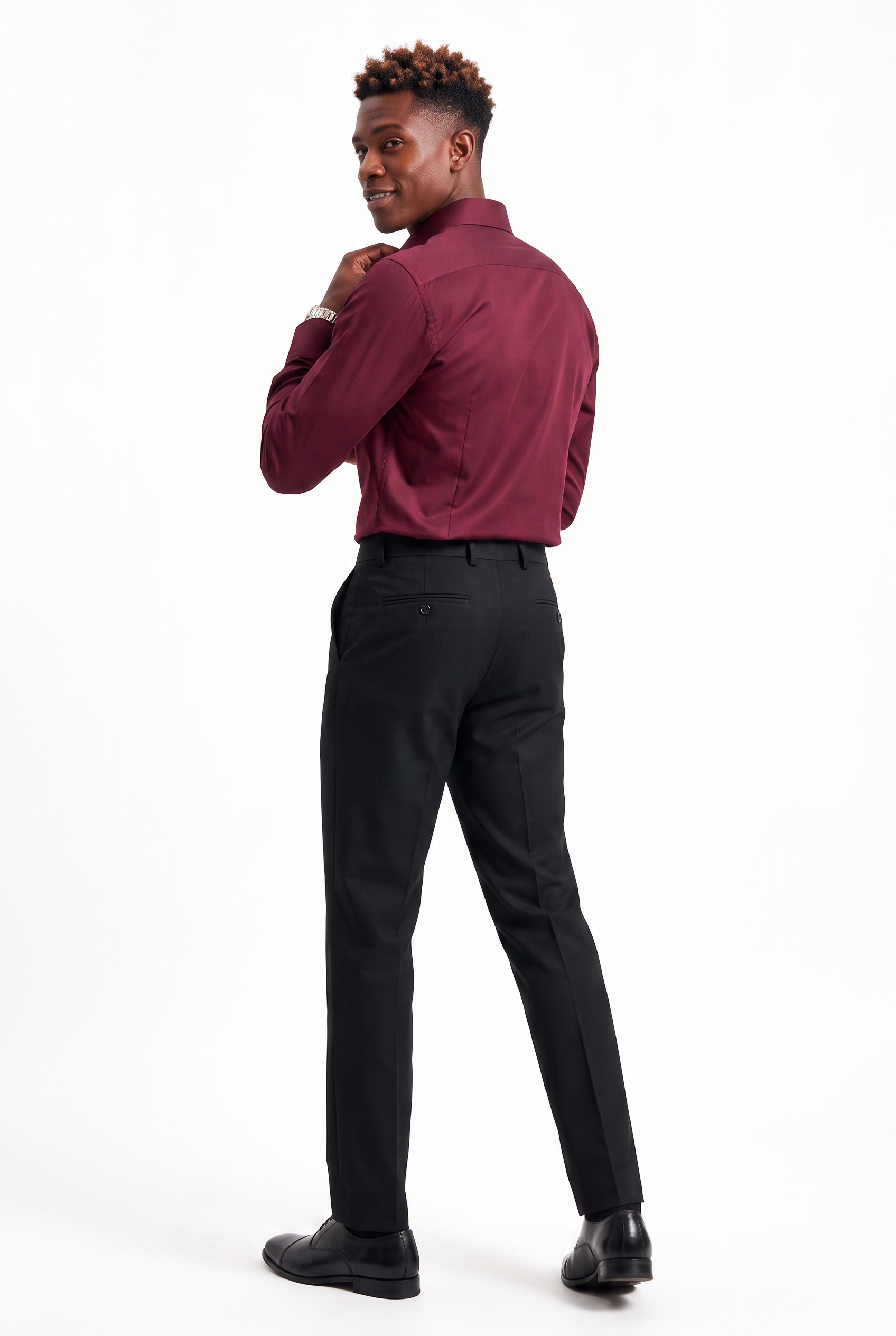 Maroon Slim Formal Shirt