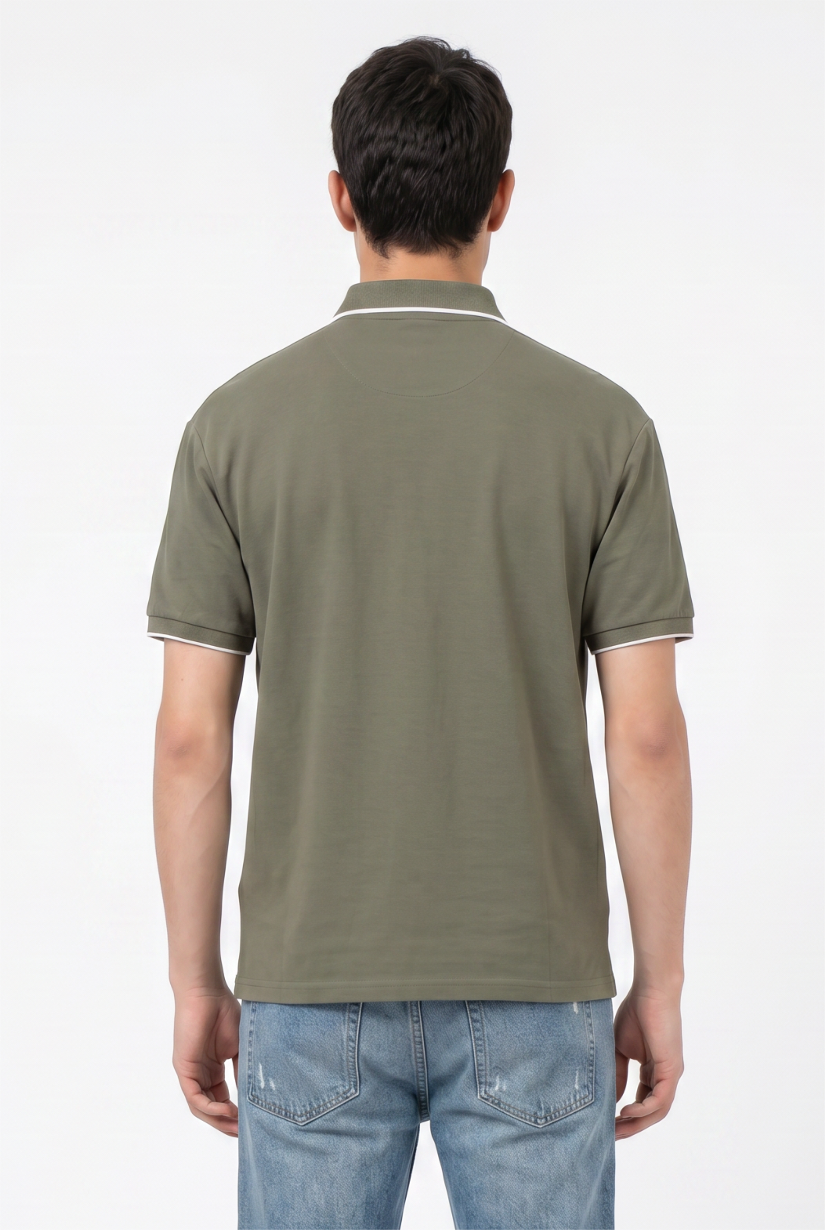 Green Relaxed Drop-Shoulder Tee
