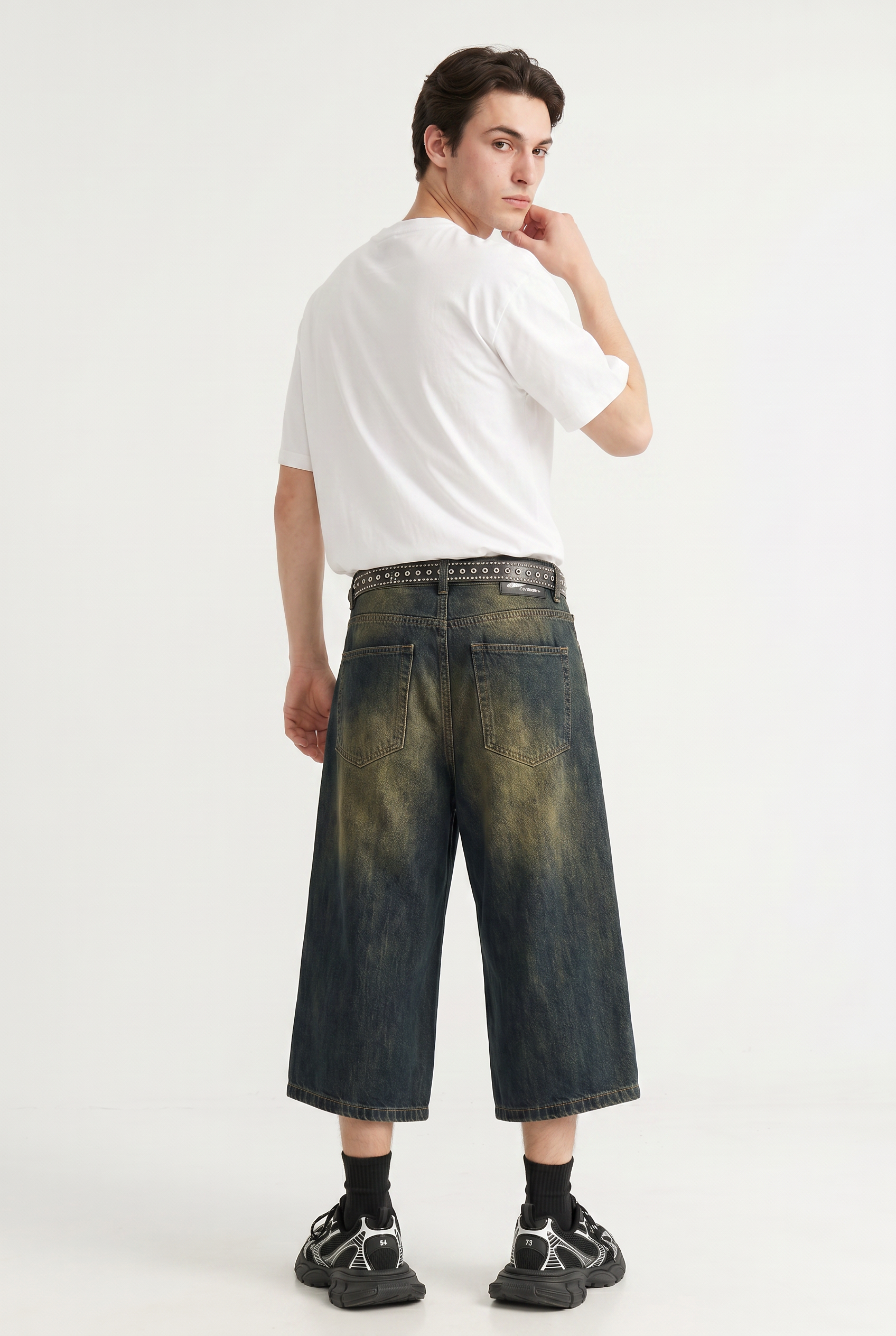 Blue Relaxed Drawstring Shorts
