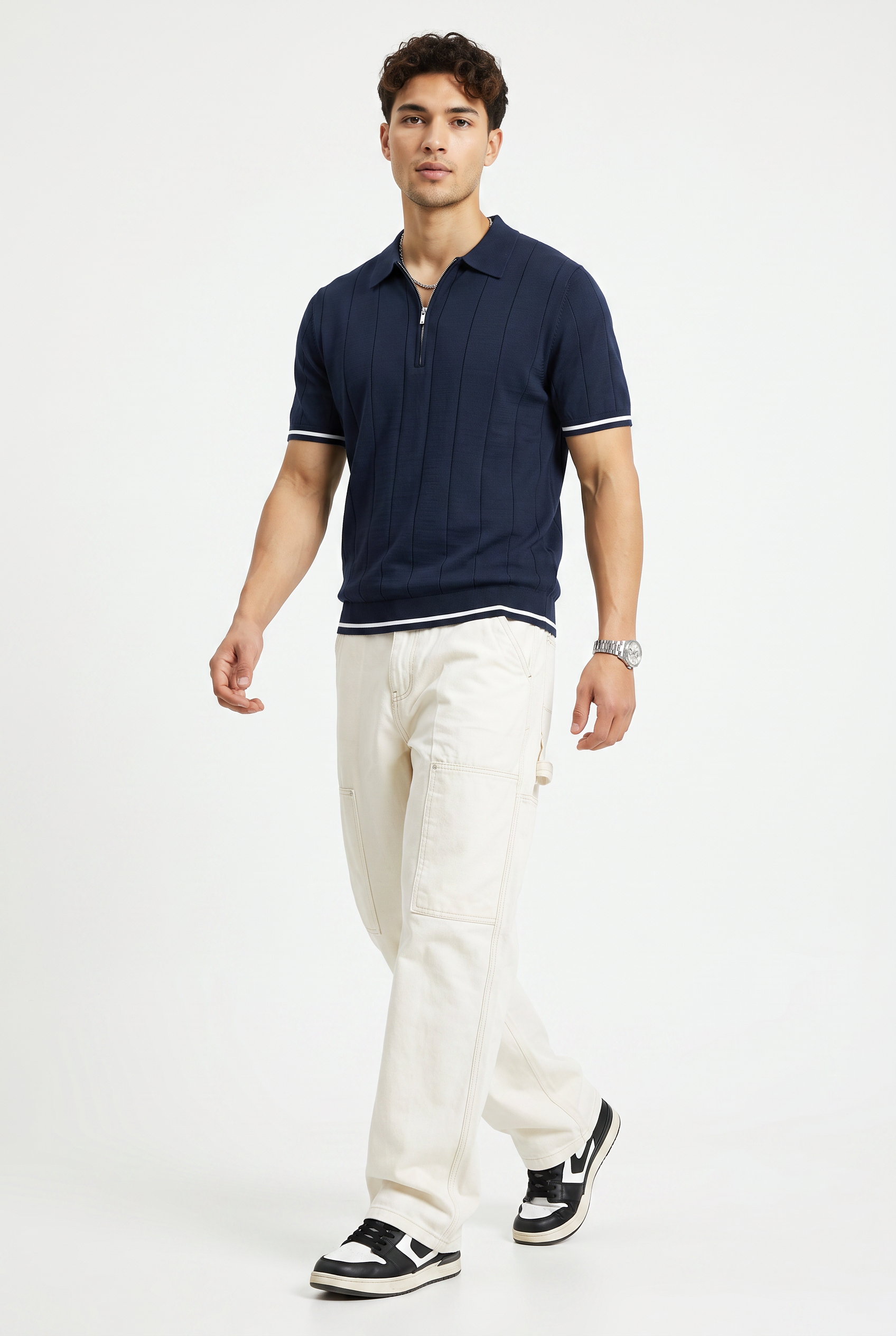 Sky Blue Chest Pocket Crew Tee