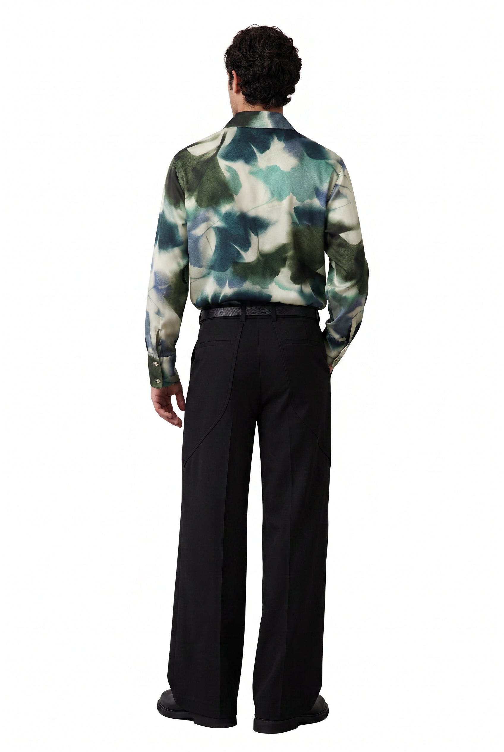 Olive Chest Pocket Casual Shirt