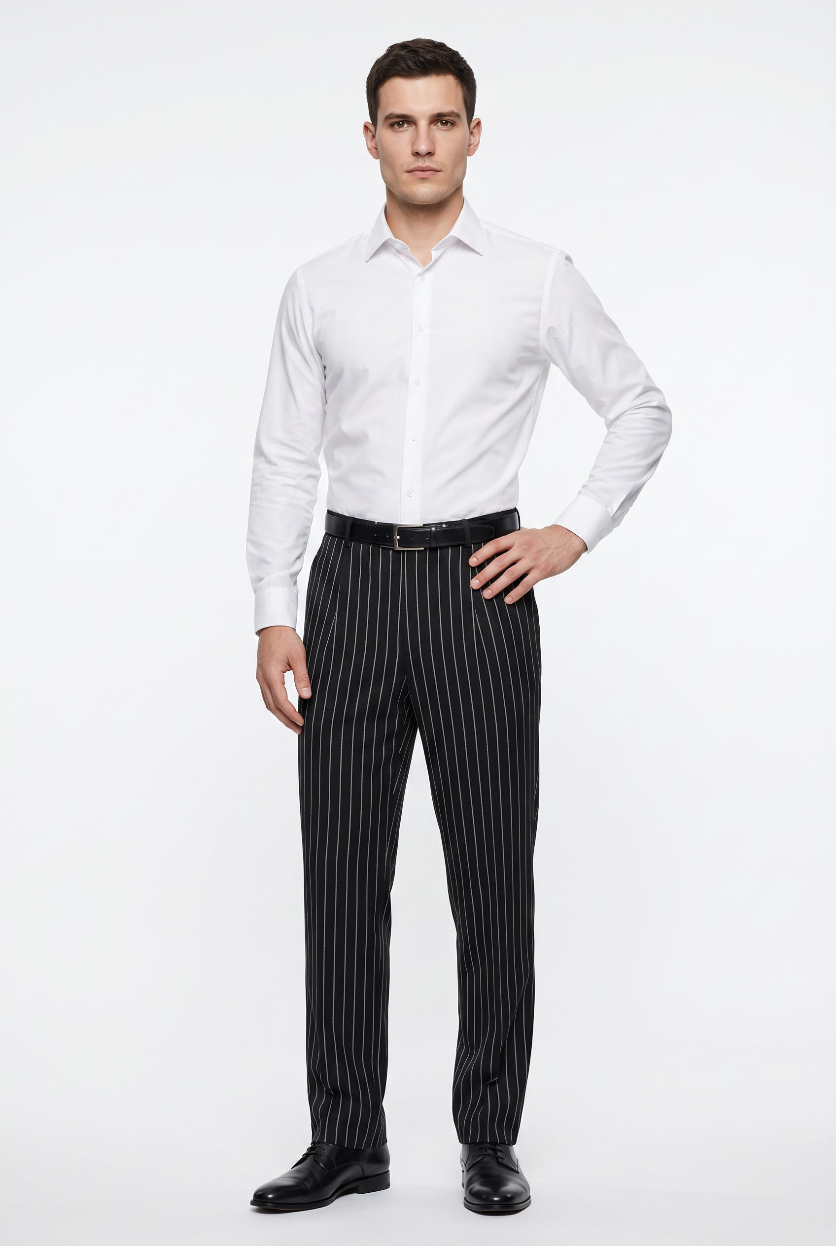 Black Slim Tapered Formal Trouser