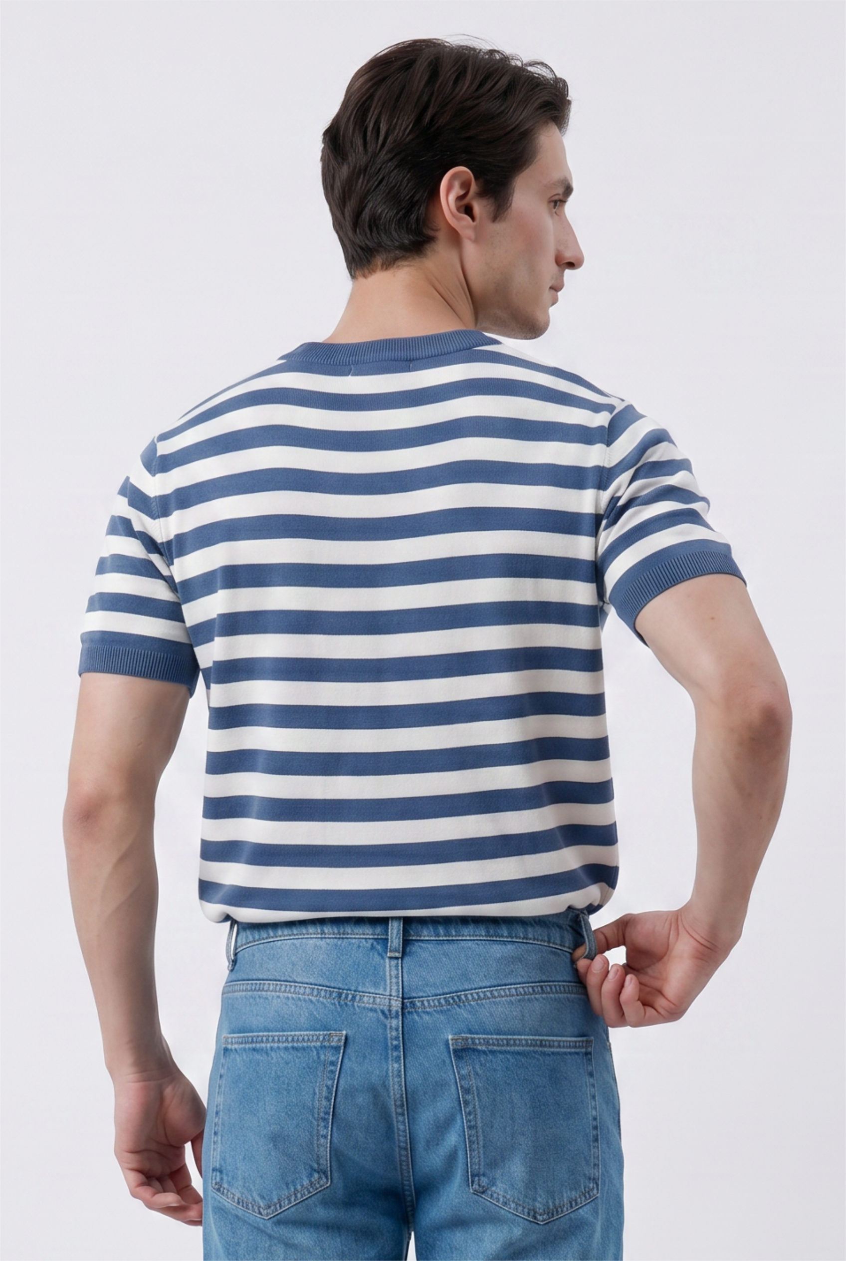 Blue Relaxed Graphic Tee