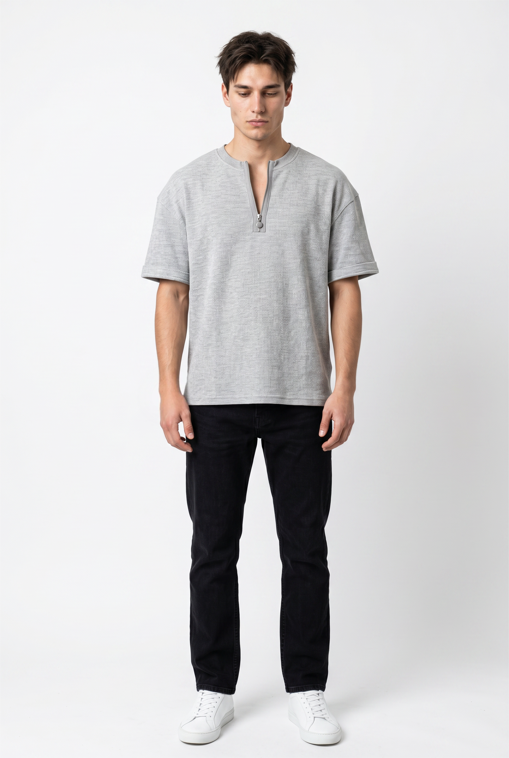 Grey Relaxed Oversized Tee