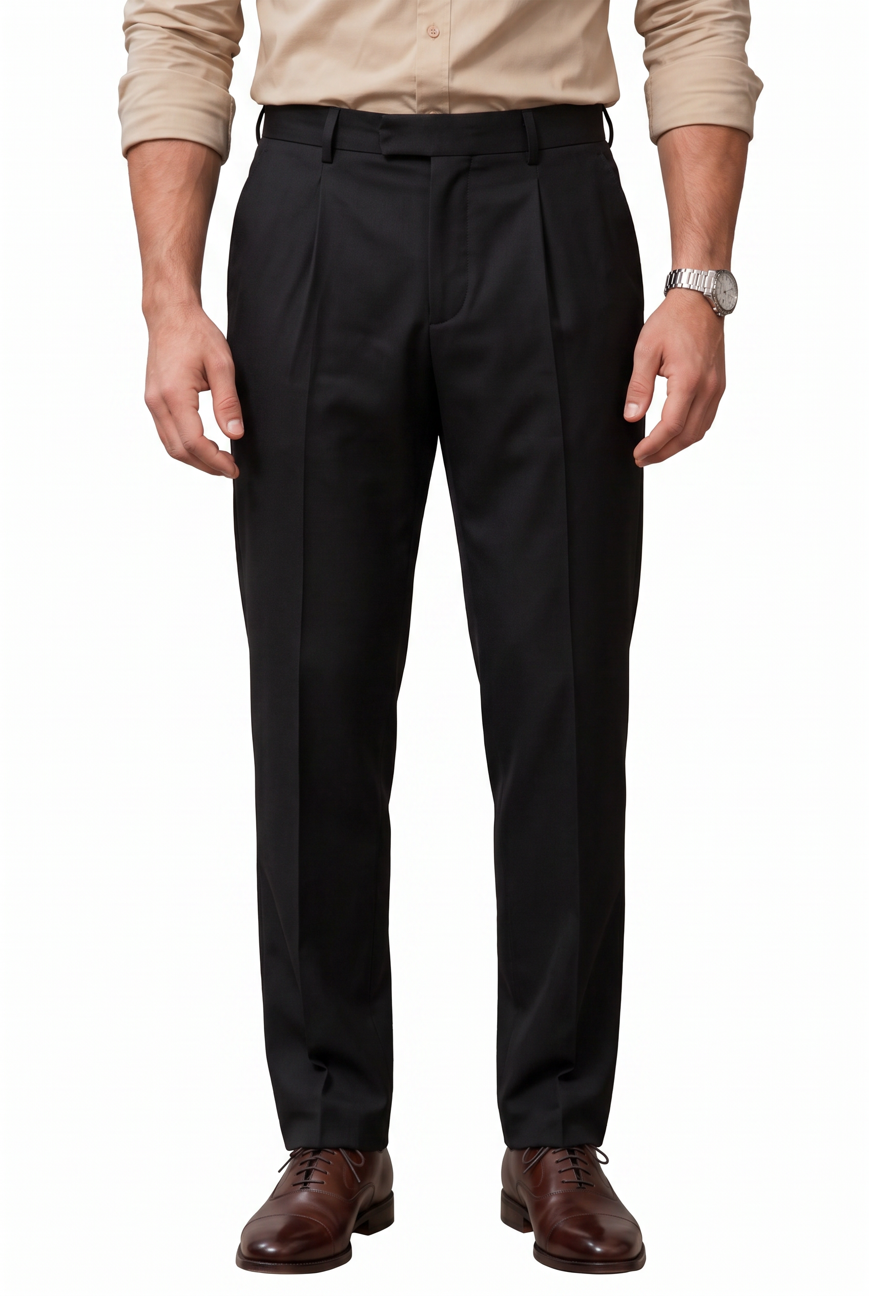 Black Slim Formal Trousers
