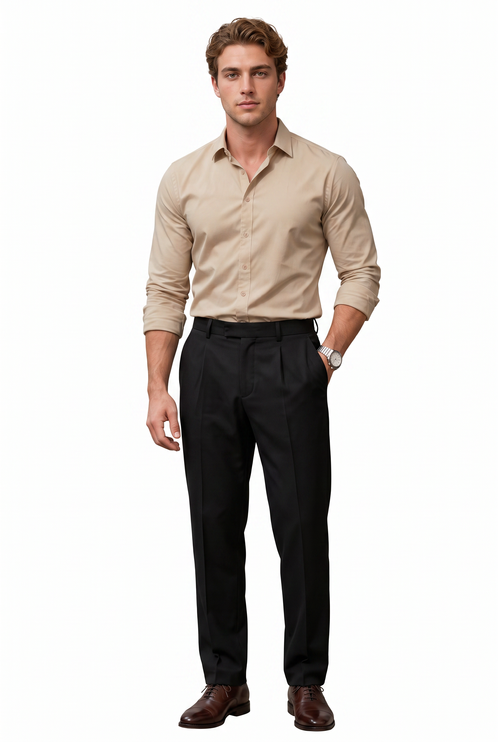Black Slim Formal Trousers