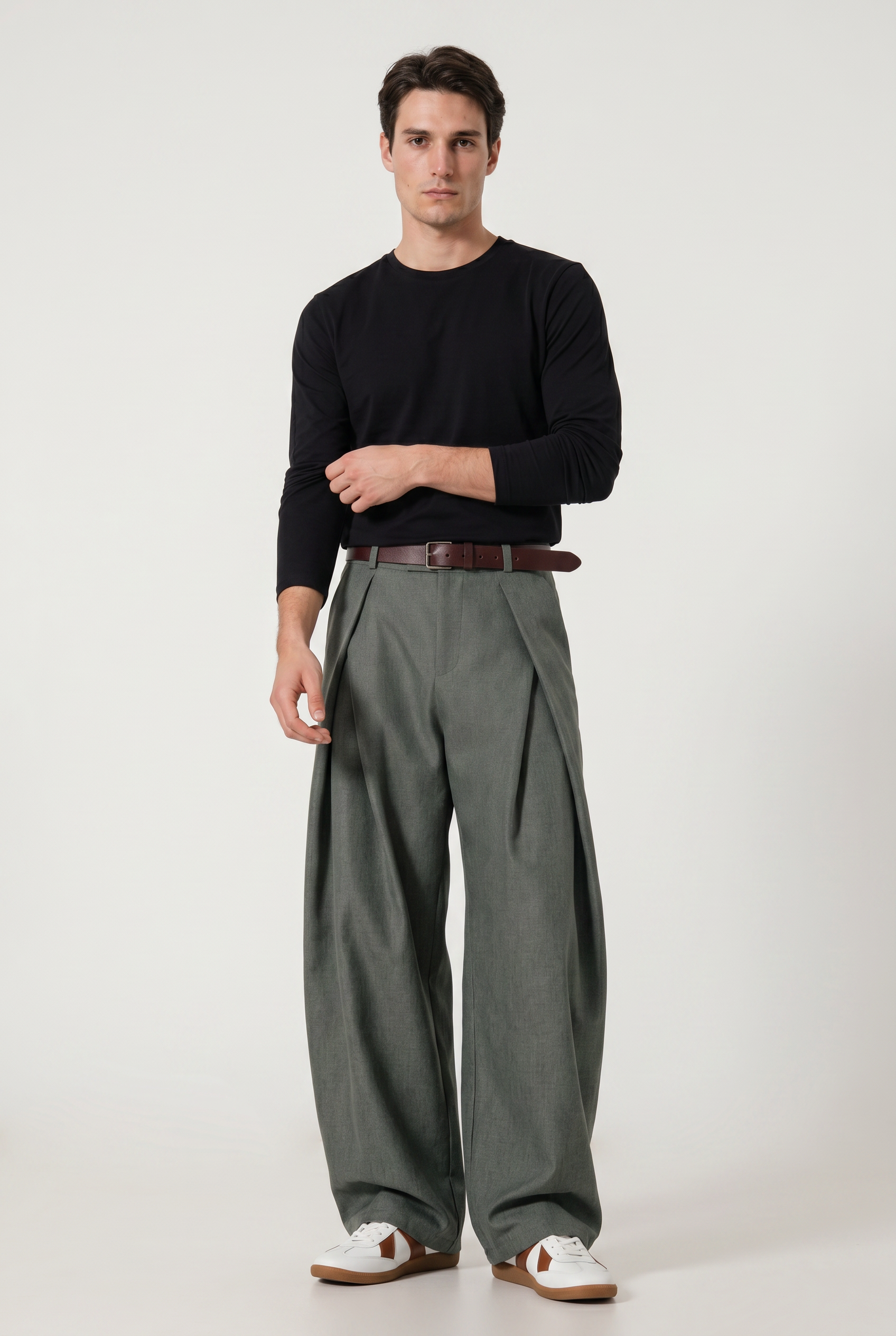 Grey Relaxed Casual Trouser