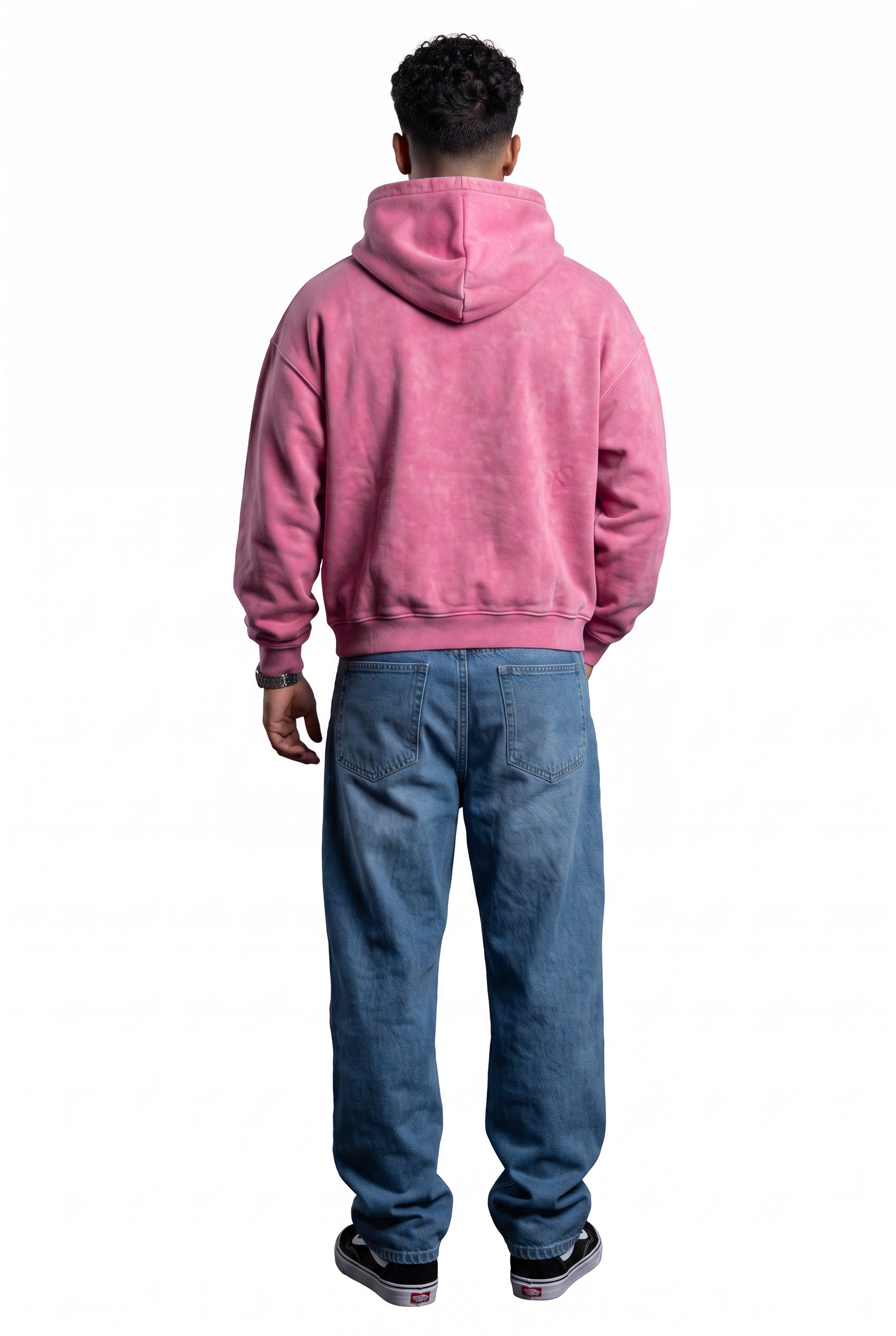 Pink Drawstring Oversized Hoodie