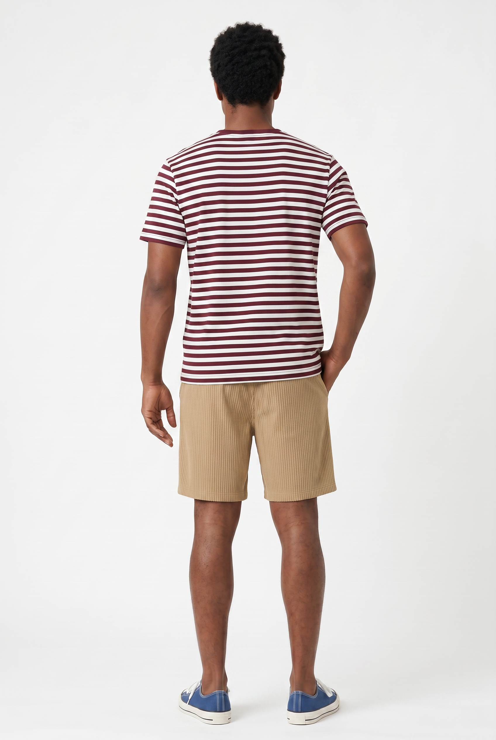 Beige Relaxed Casual Shorts