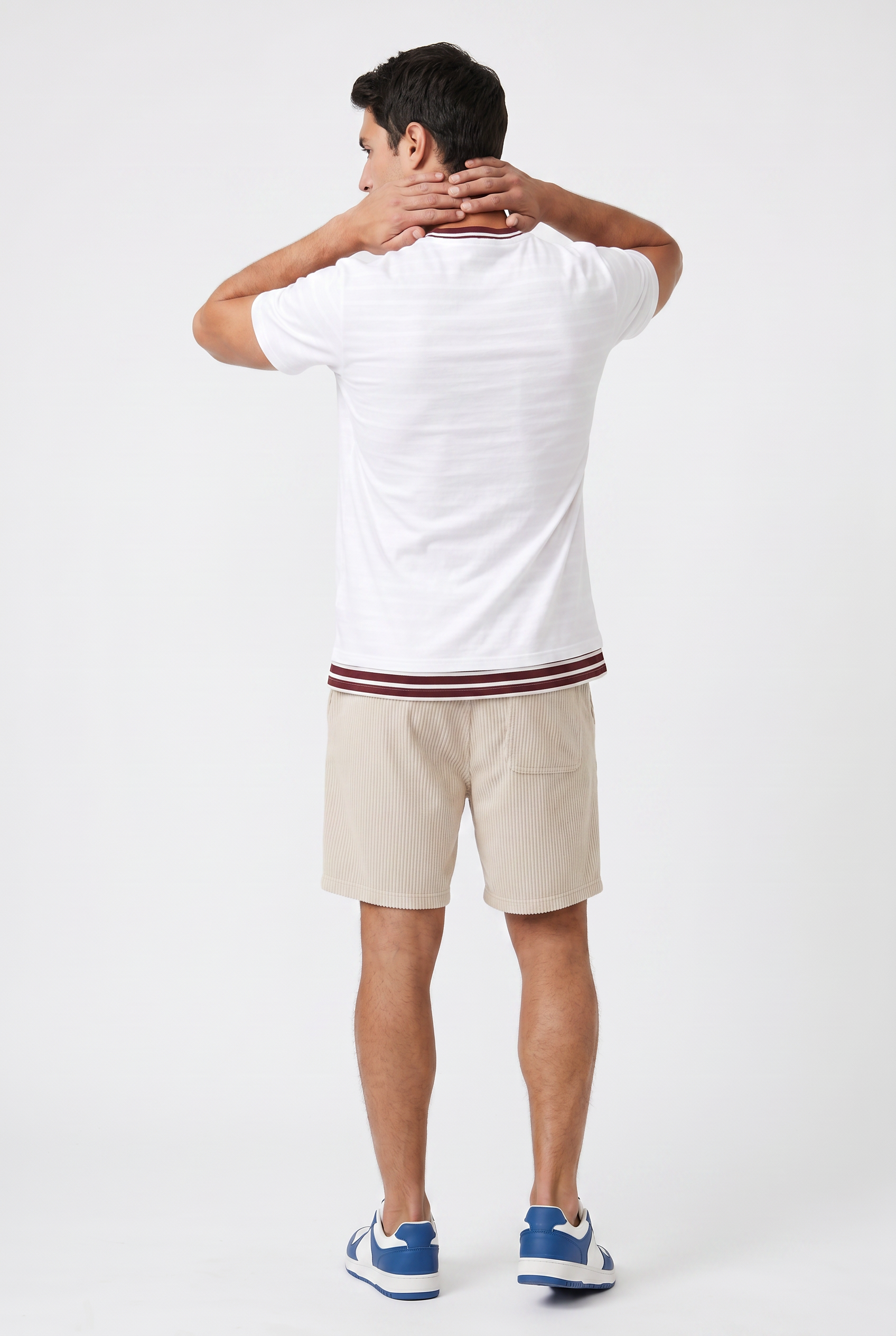 Cream Relaxed Casual Shorts