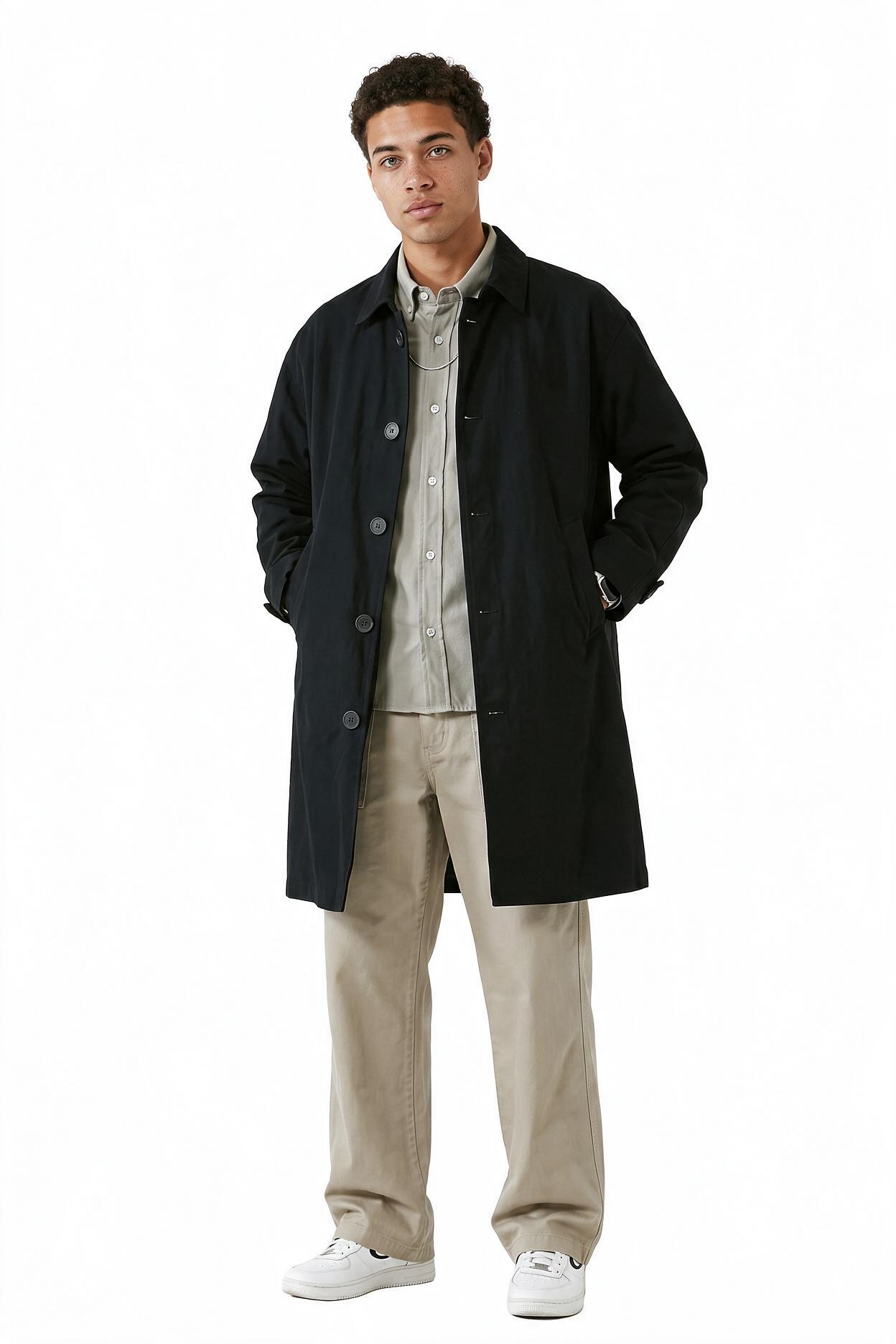 Navy Slim Single-Button Blazer