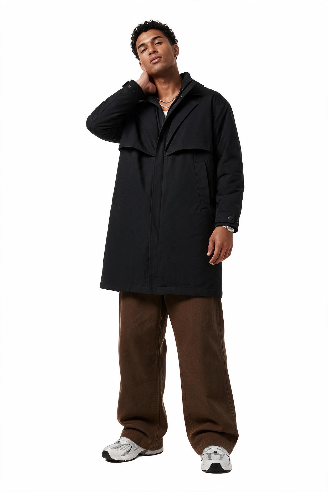 Black Single-Button Slim Blazer