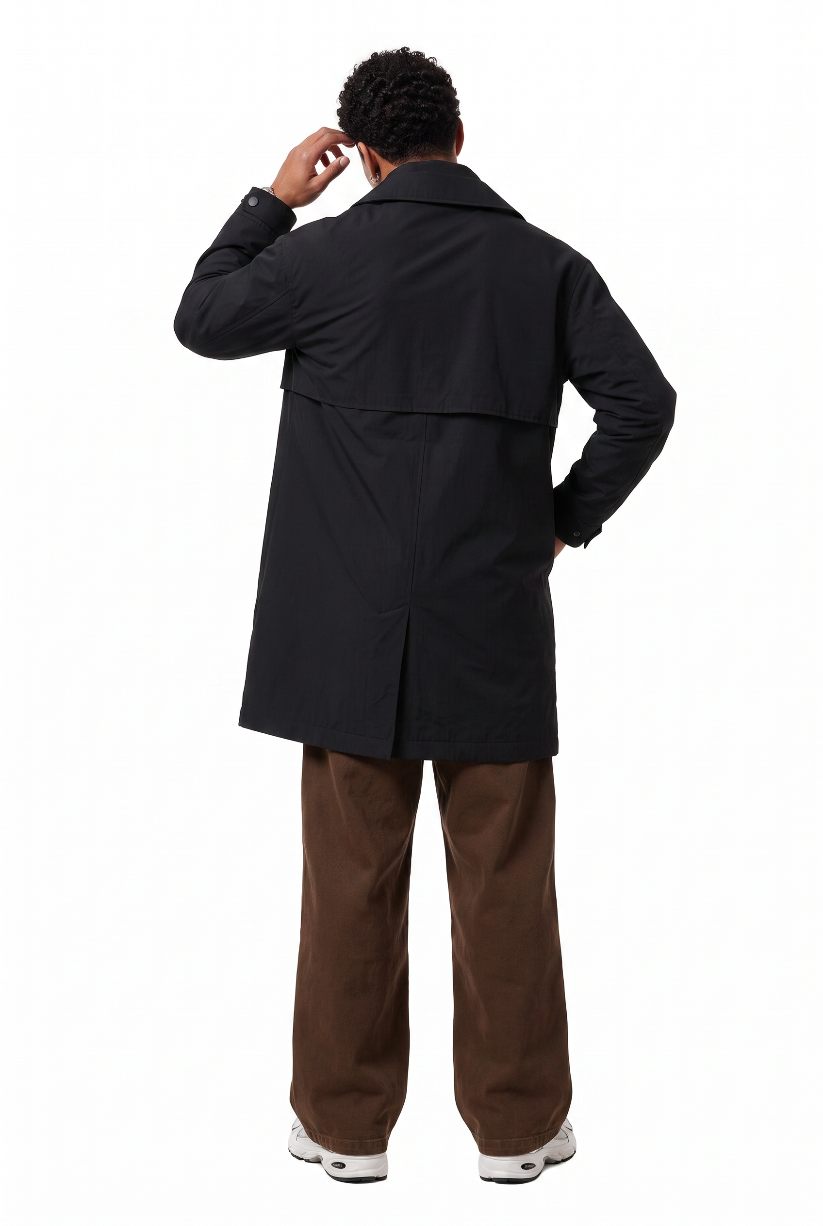 Black Single-Button Slim Blazer