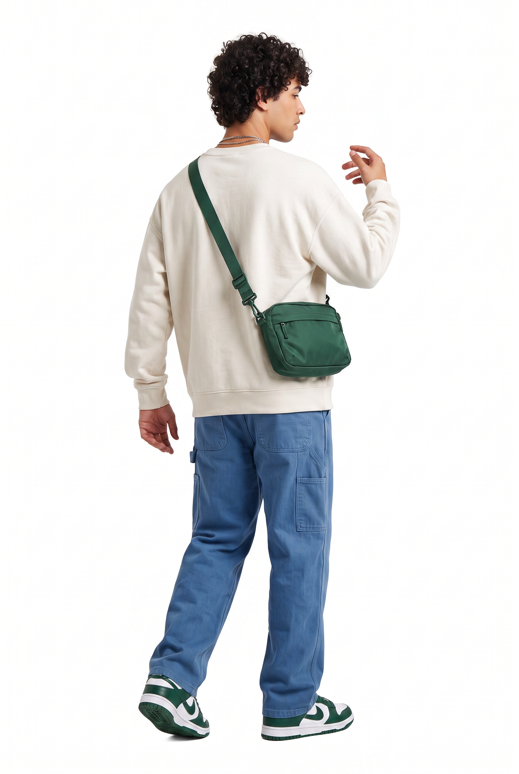 Cream Ribbed Oversized Sweatshirt