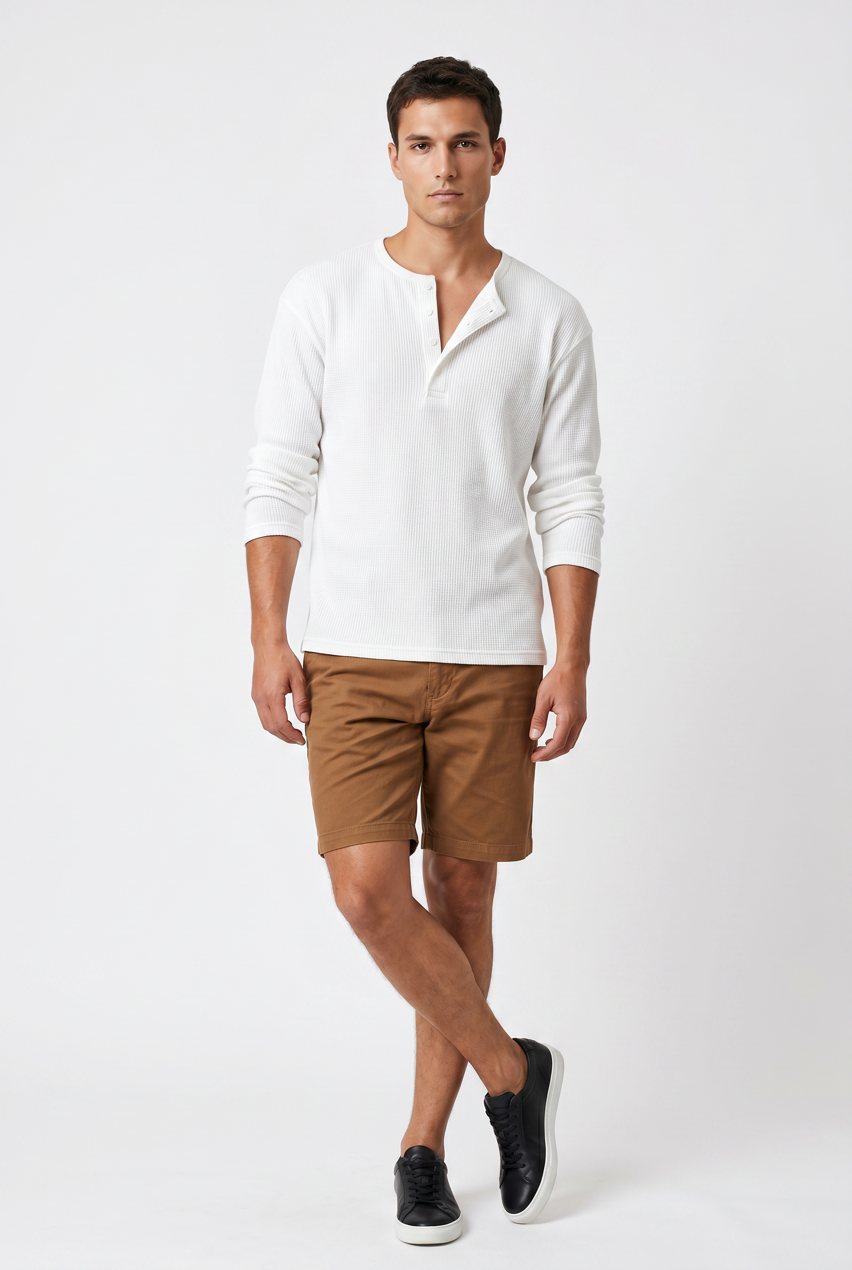 White Clean-Cut Relaxed Tee