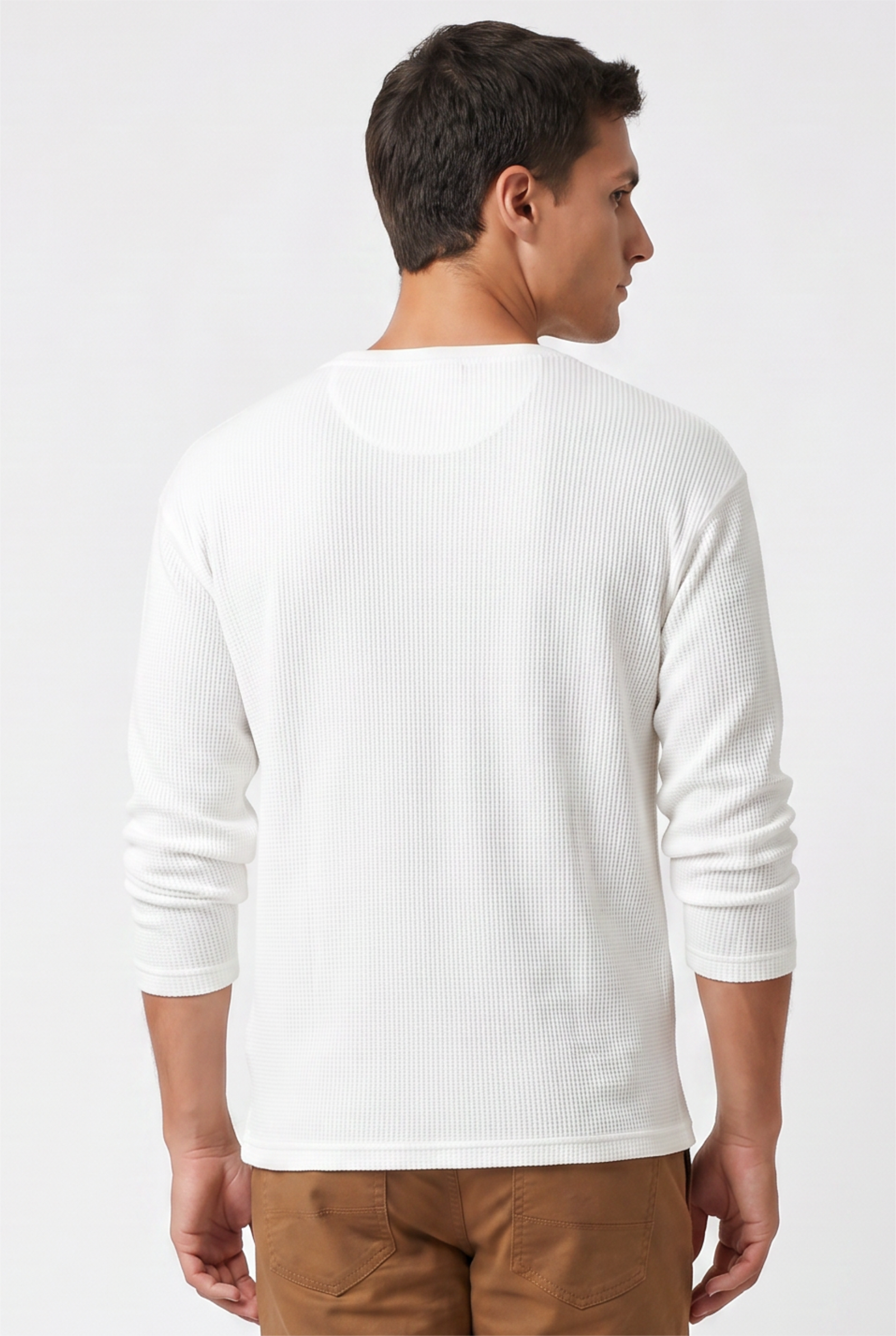White Clean-Cut Relaxed Tee