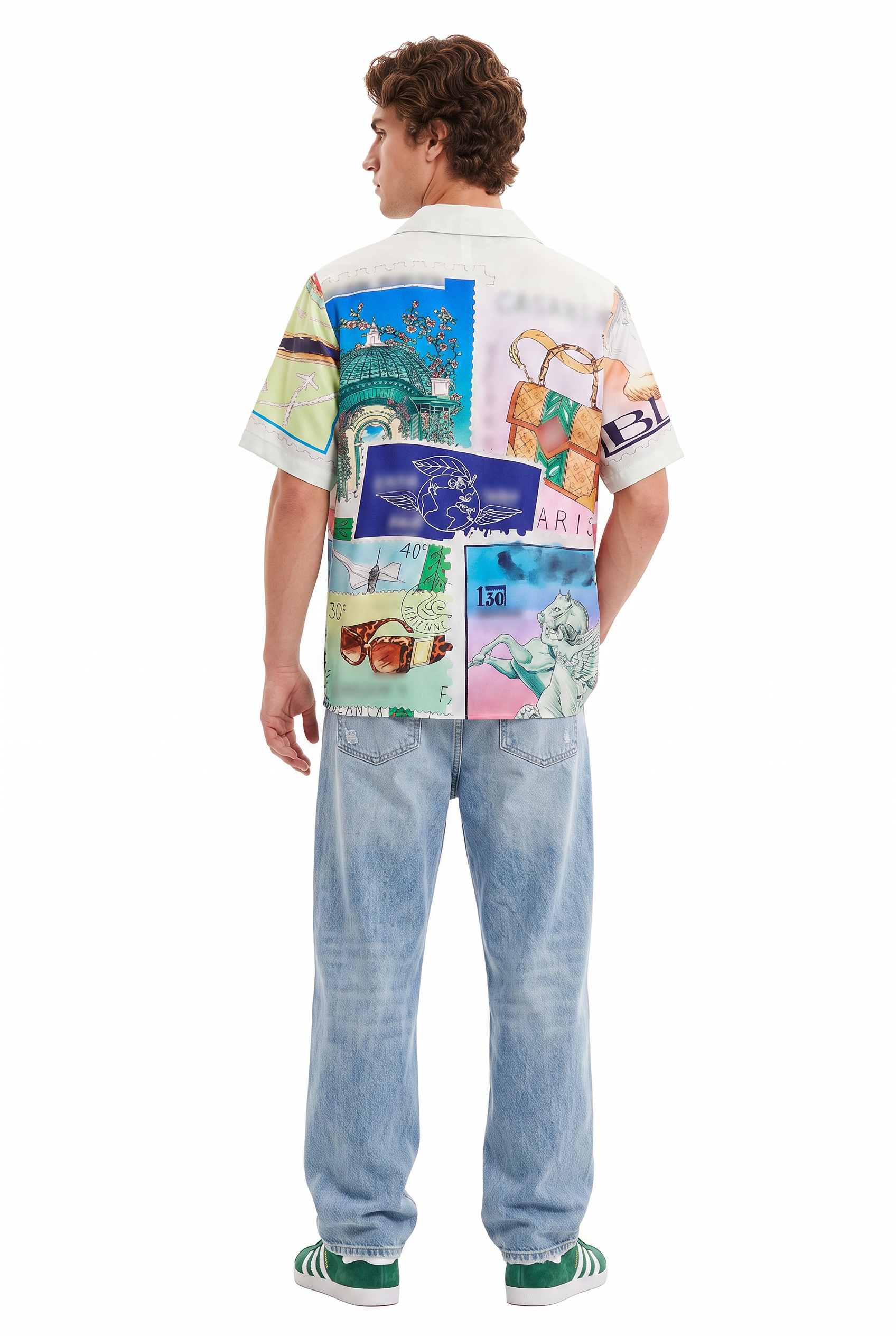 White Chest Pocket Casual Shirt