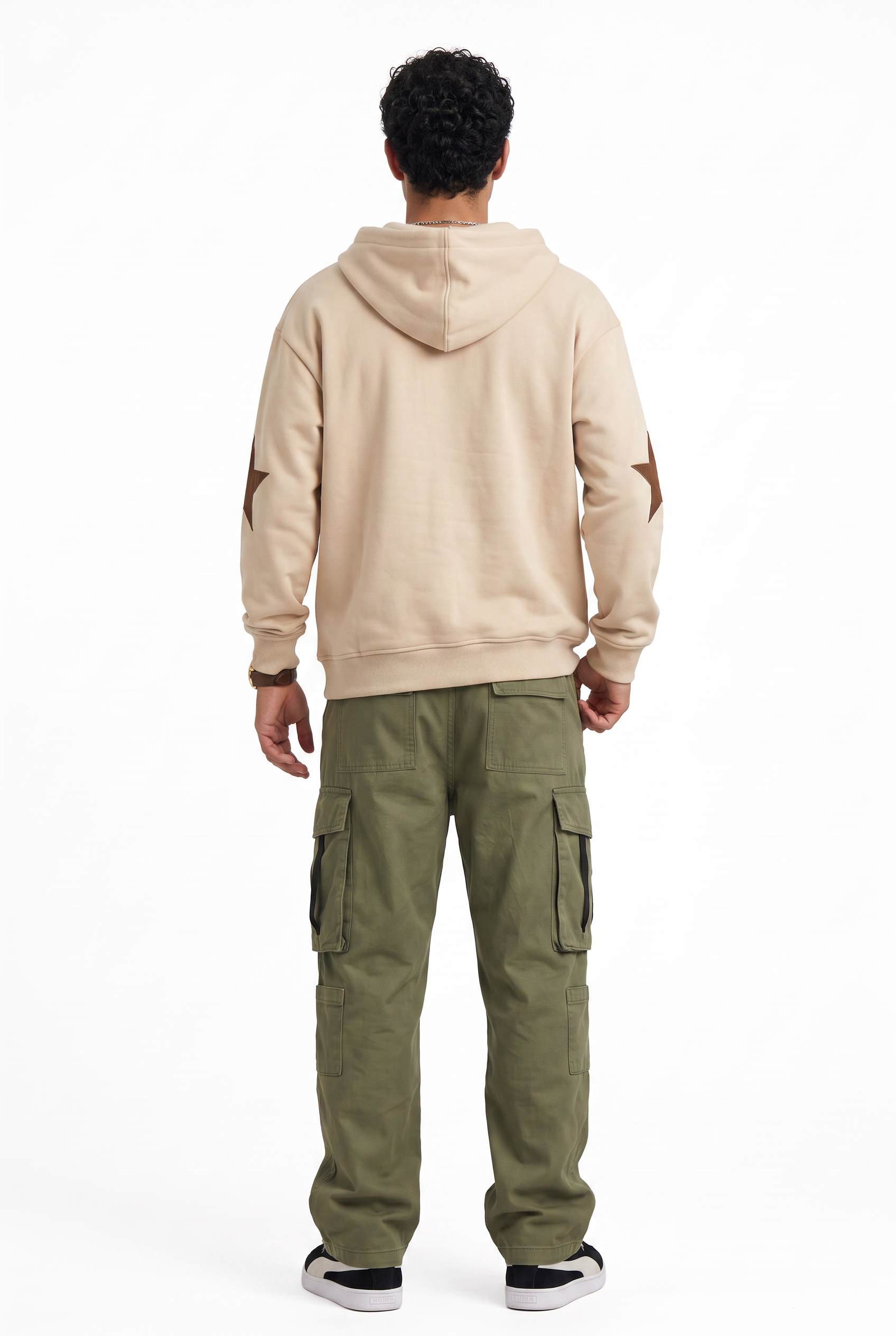 Brown Oversized Drawstring Hoodie
