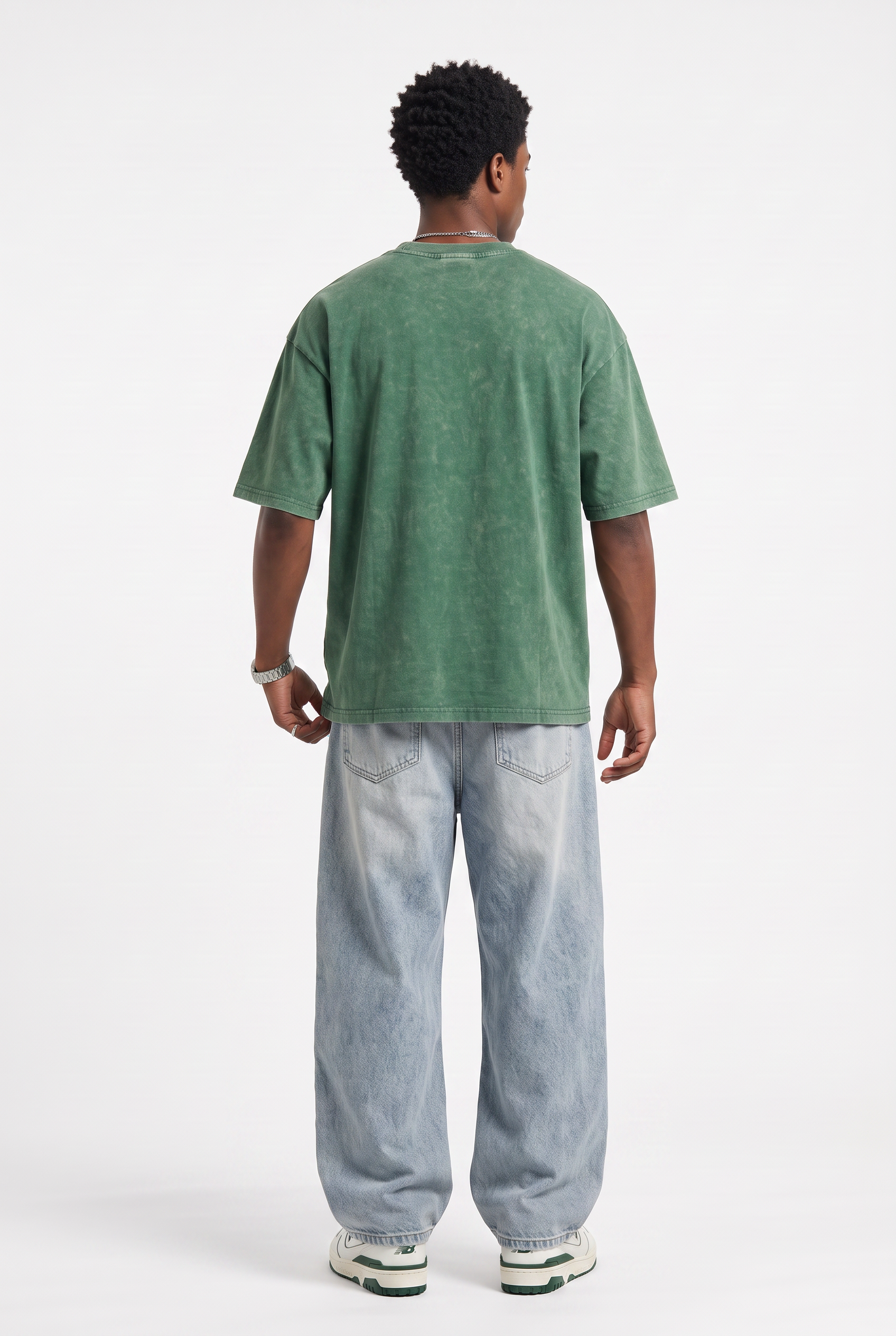 Olive Oversized Crew Neck Tee