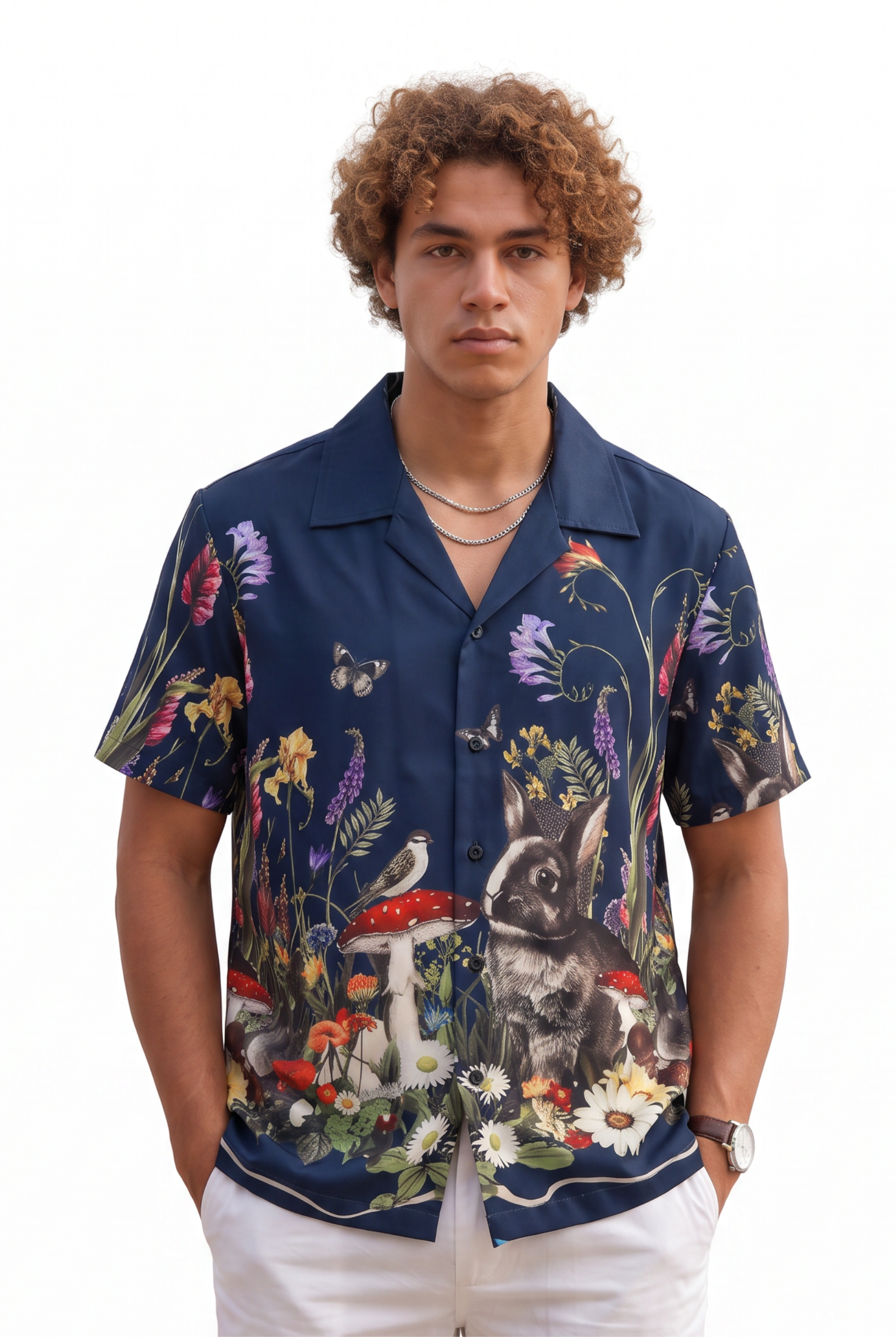 Sky Blue Chest Pocket Casual Shirt