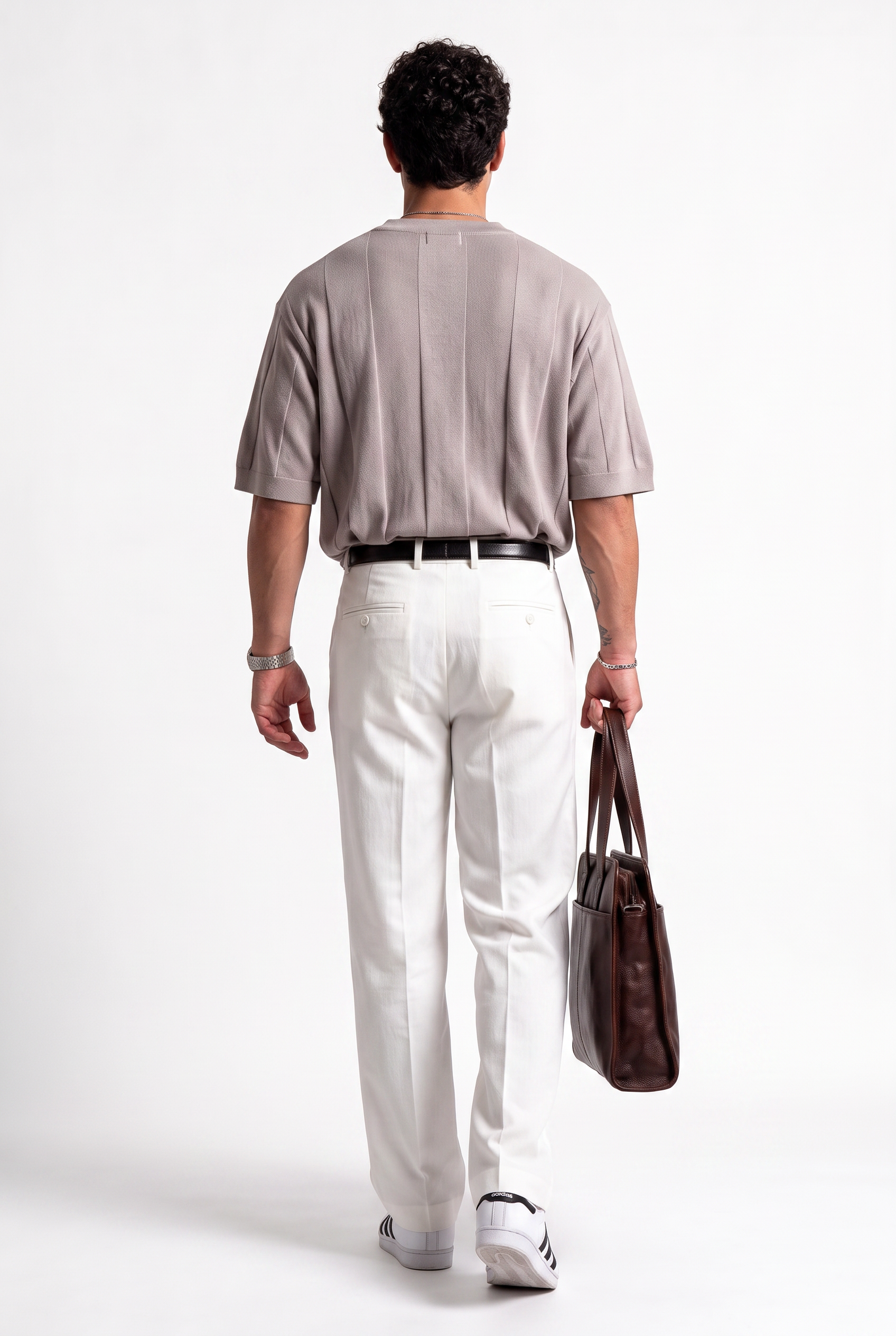 Grey Dropped Shoulder Oversized Tee
