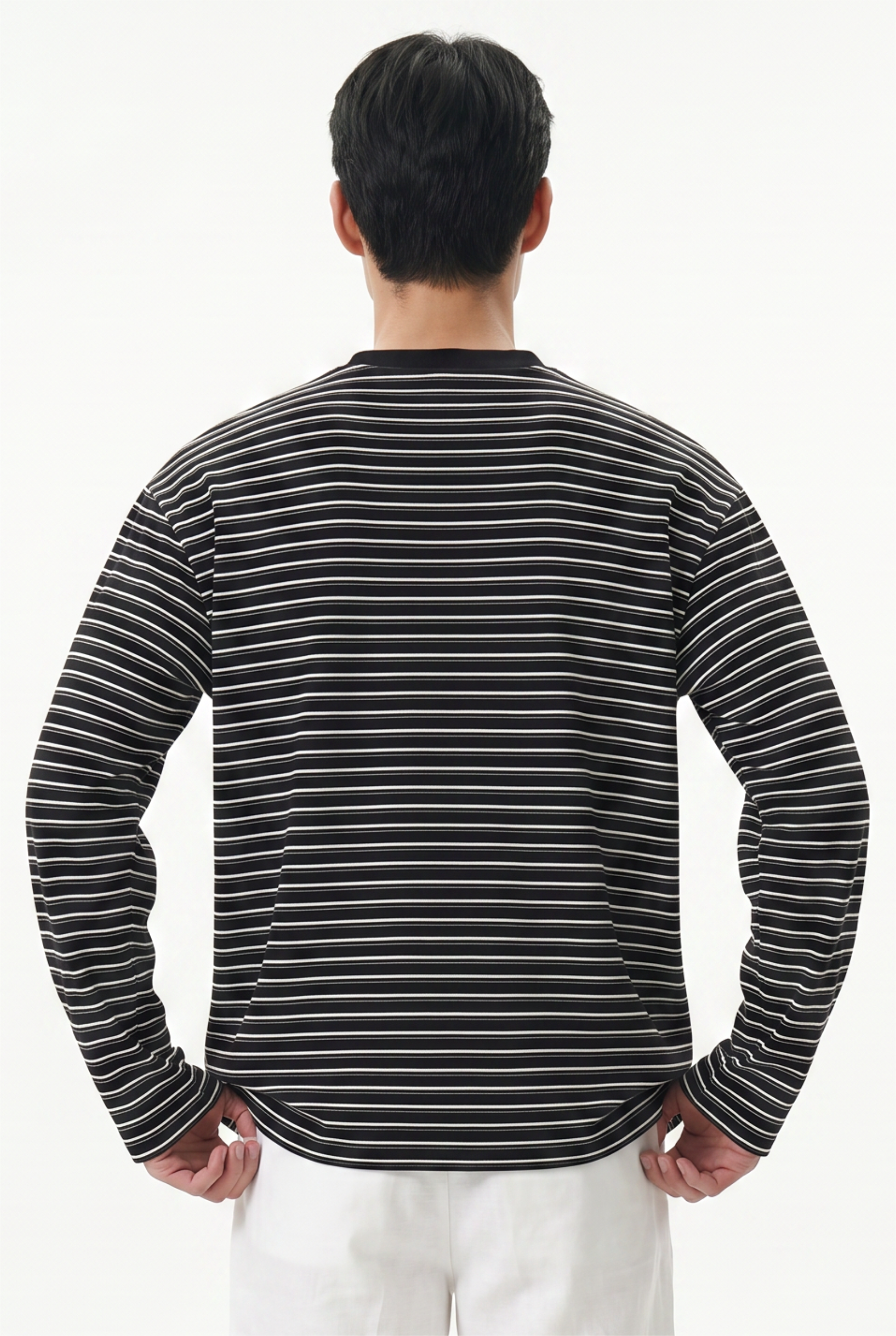Black Relaxed Drop Shoulder Tee