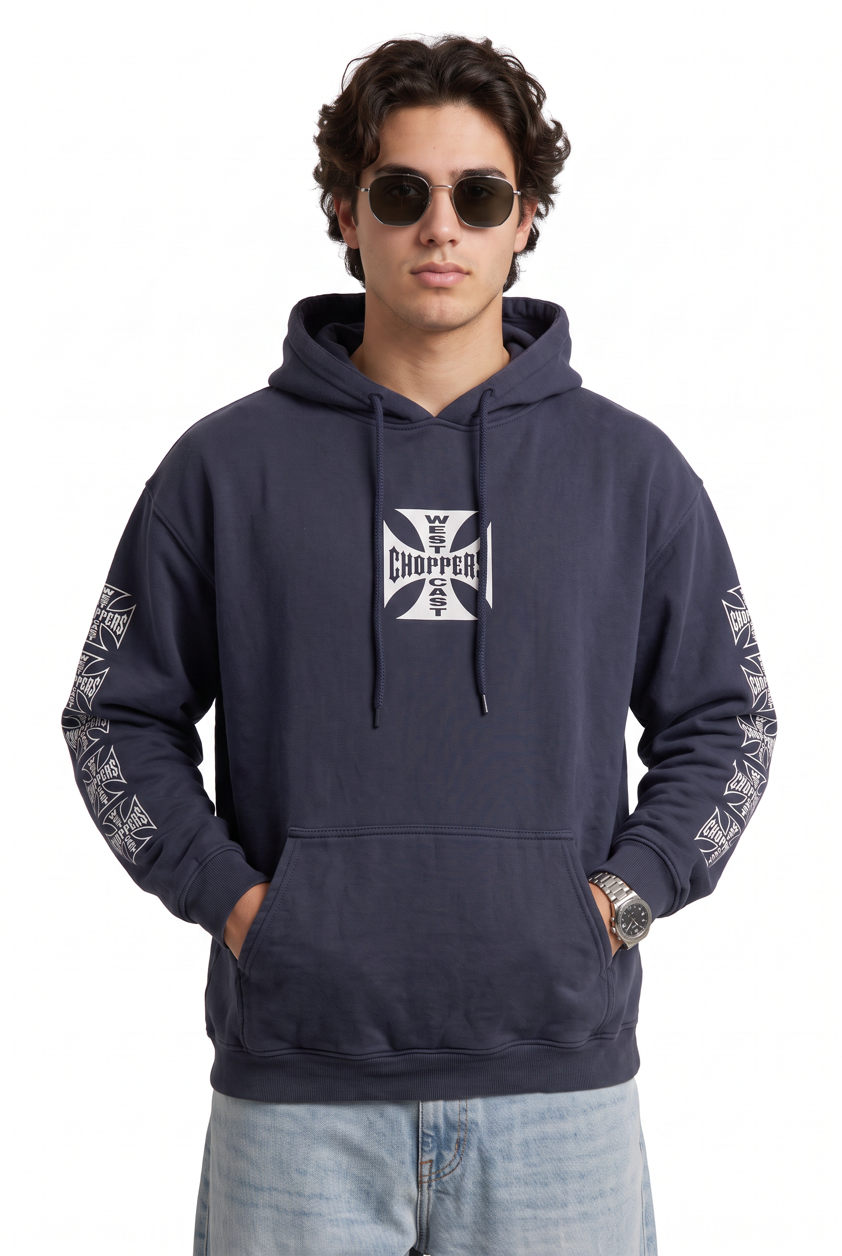Black Oversized Drawstring Hoodie