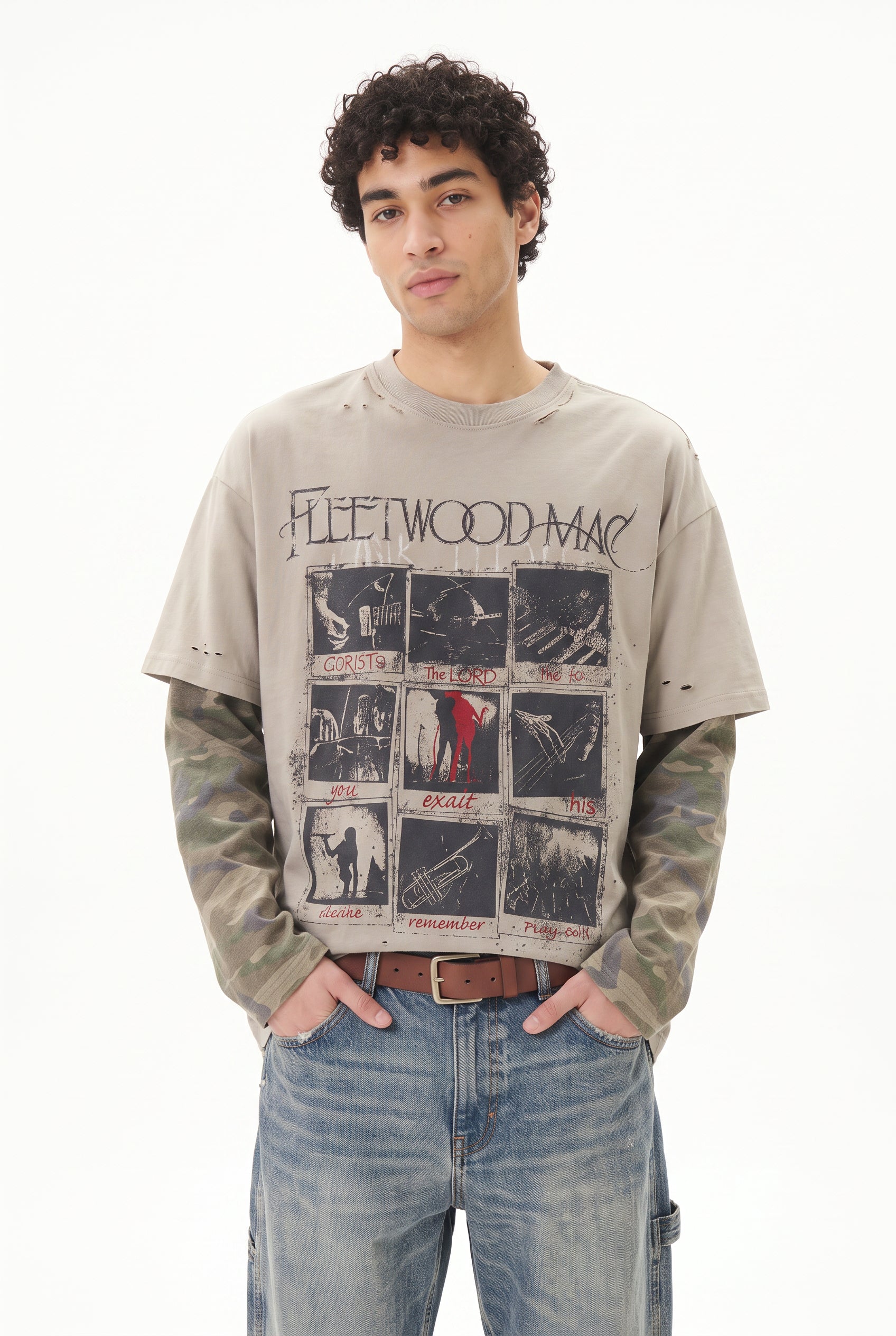 Beige Dropped Shoulder Oversized Tee