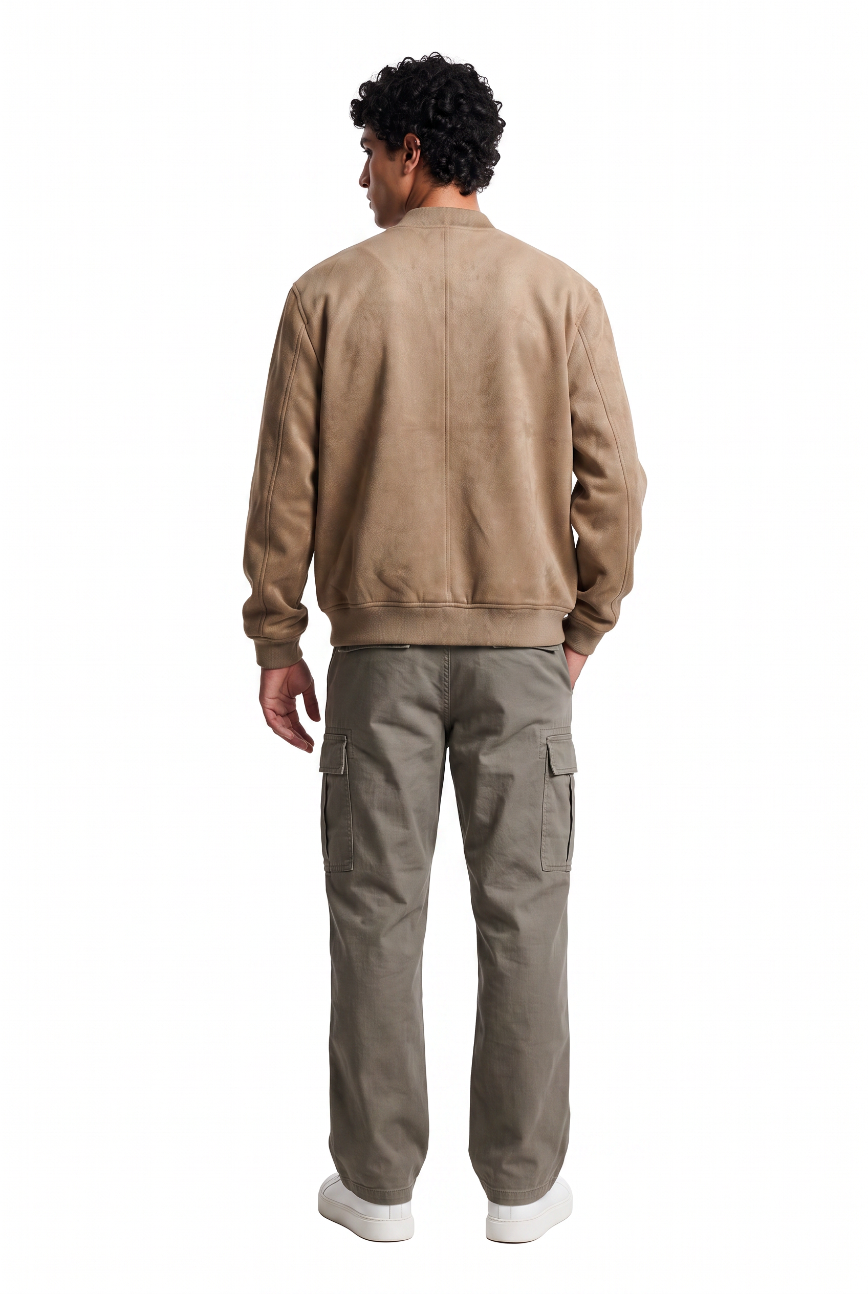 Beige Chest Pocket Overshirt Jacket