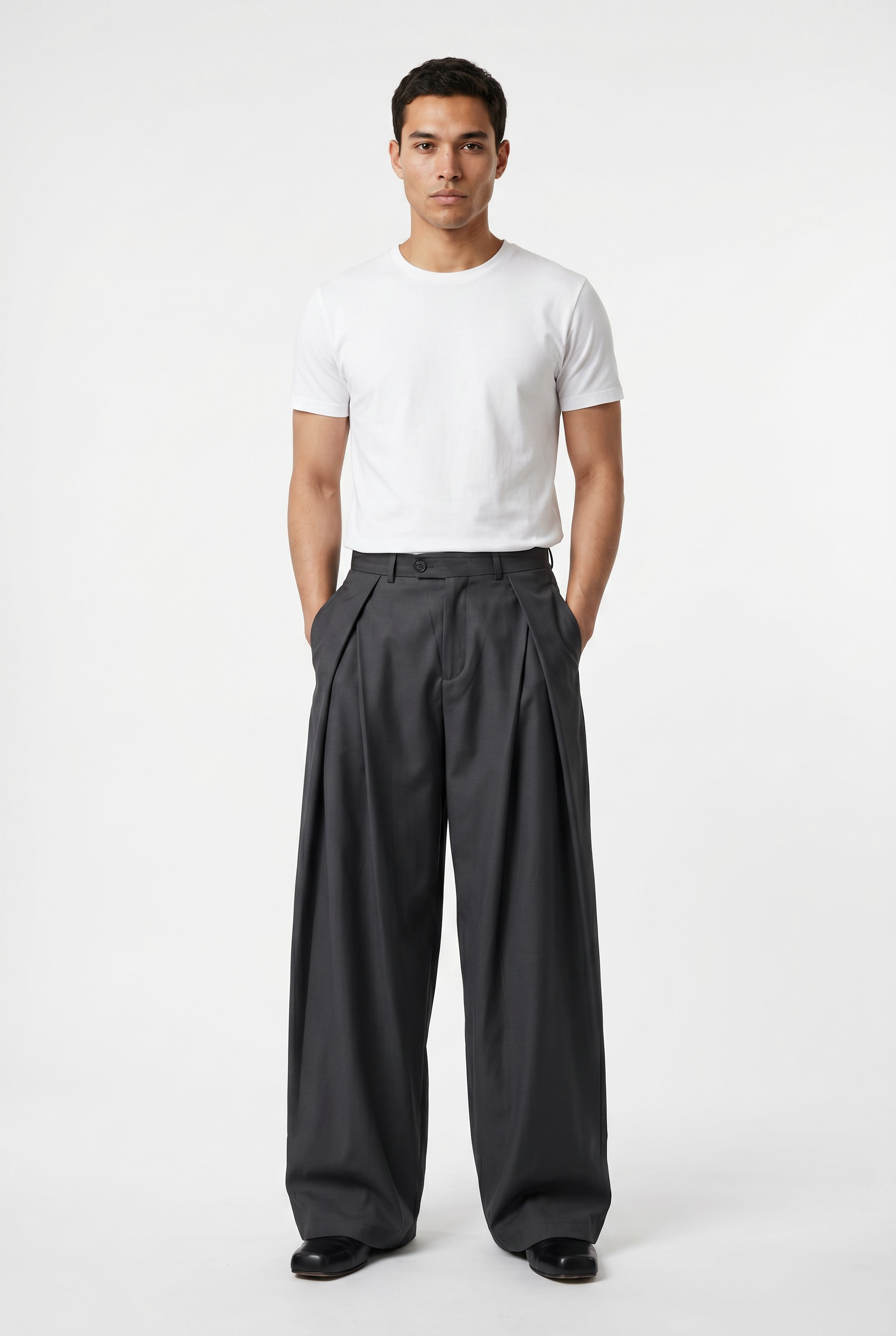 Grey Relaxed Casual Trouser
