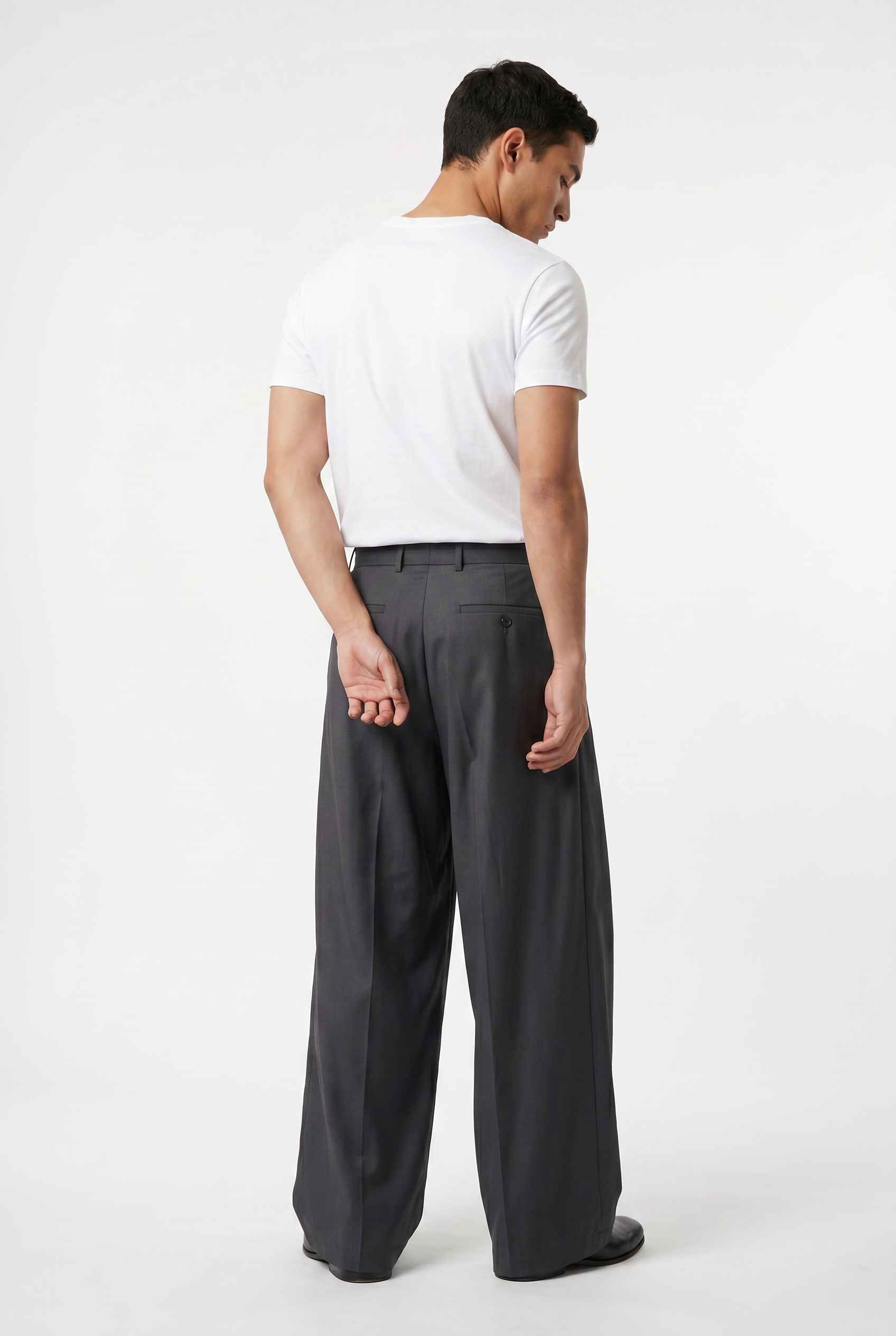 Grey Relaxed Casual Trouser