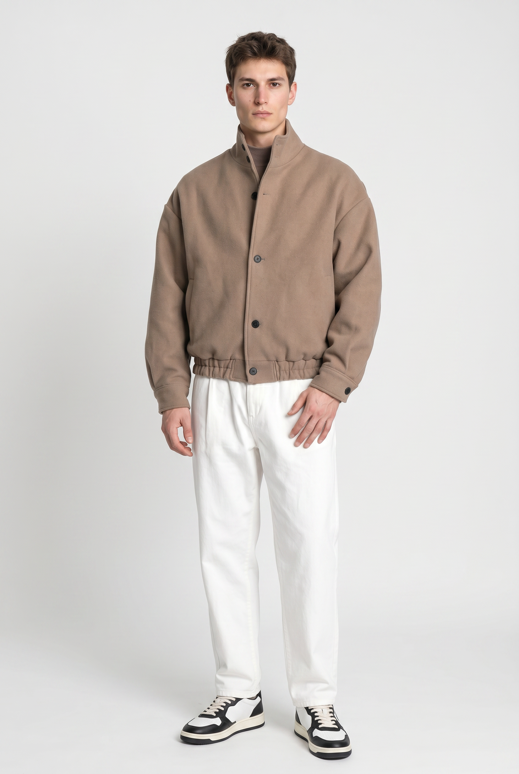 Taupe Relaxed Casual Jacket