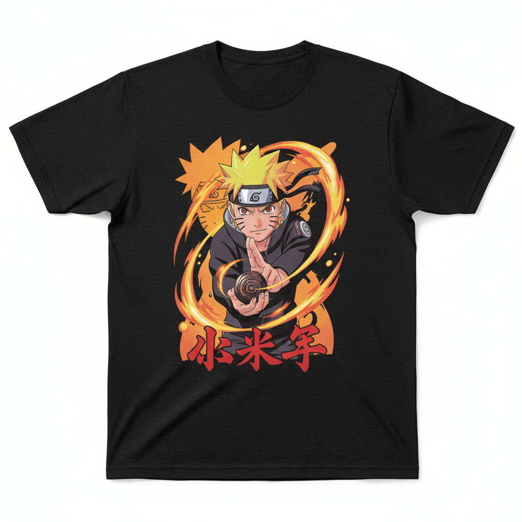 Black Naruto T shirt Test